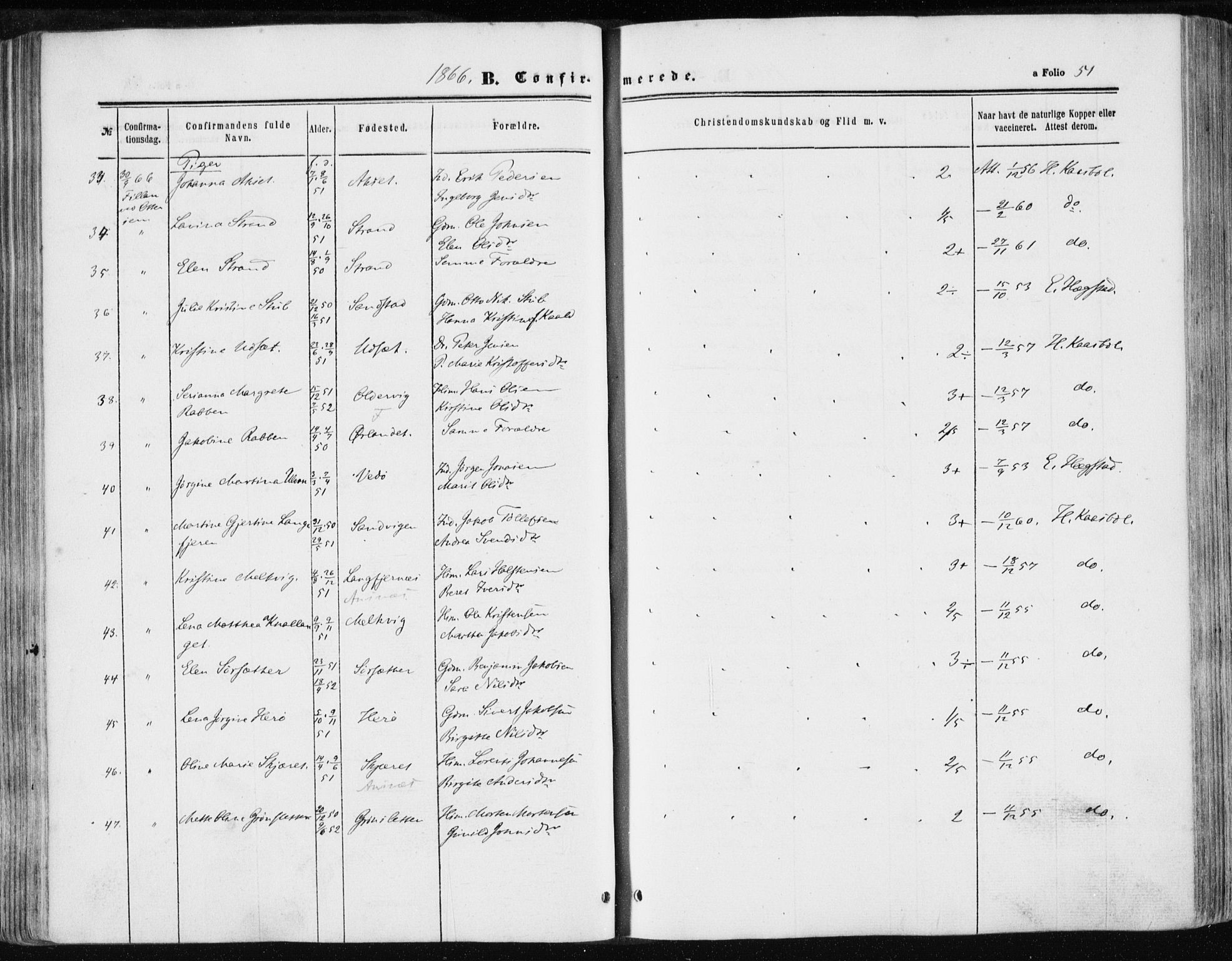 Ministerialprotokoller, klokkerbøker og fødselsregistre - Sør-Trøndelag, AV/SAT-A-1456/634/L0531: Parish register (official) no. 634A07, 1861-1870, p. 51