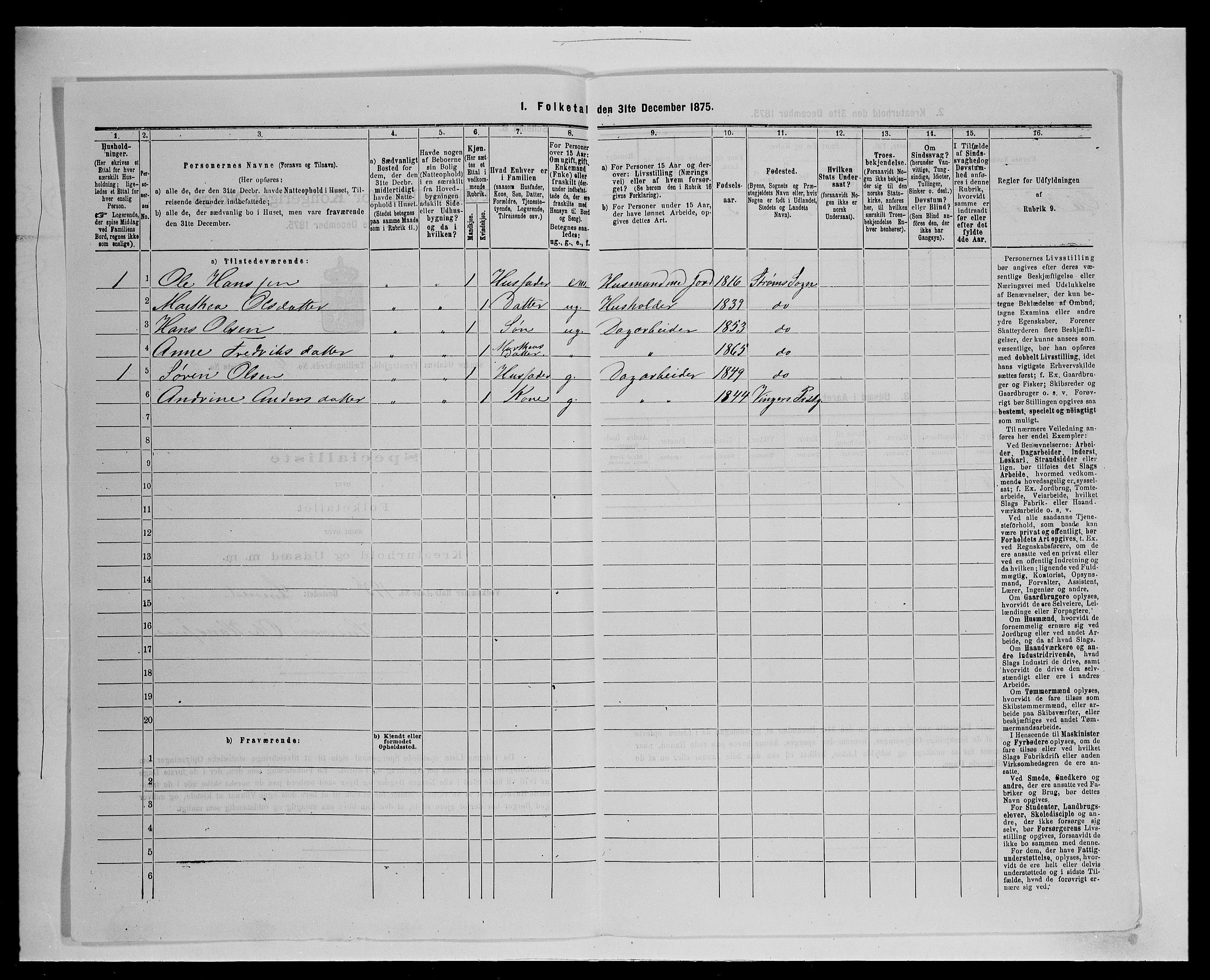 SAH, 1875 census for 0419P Sør-Odal, 1875, p. 884