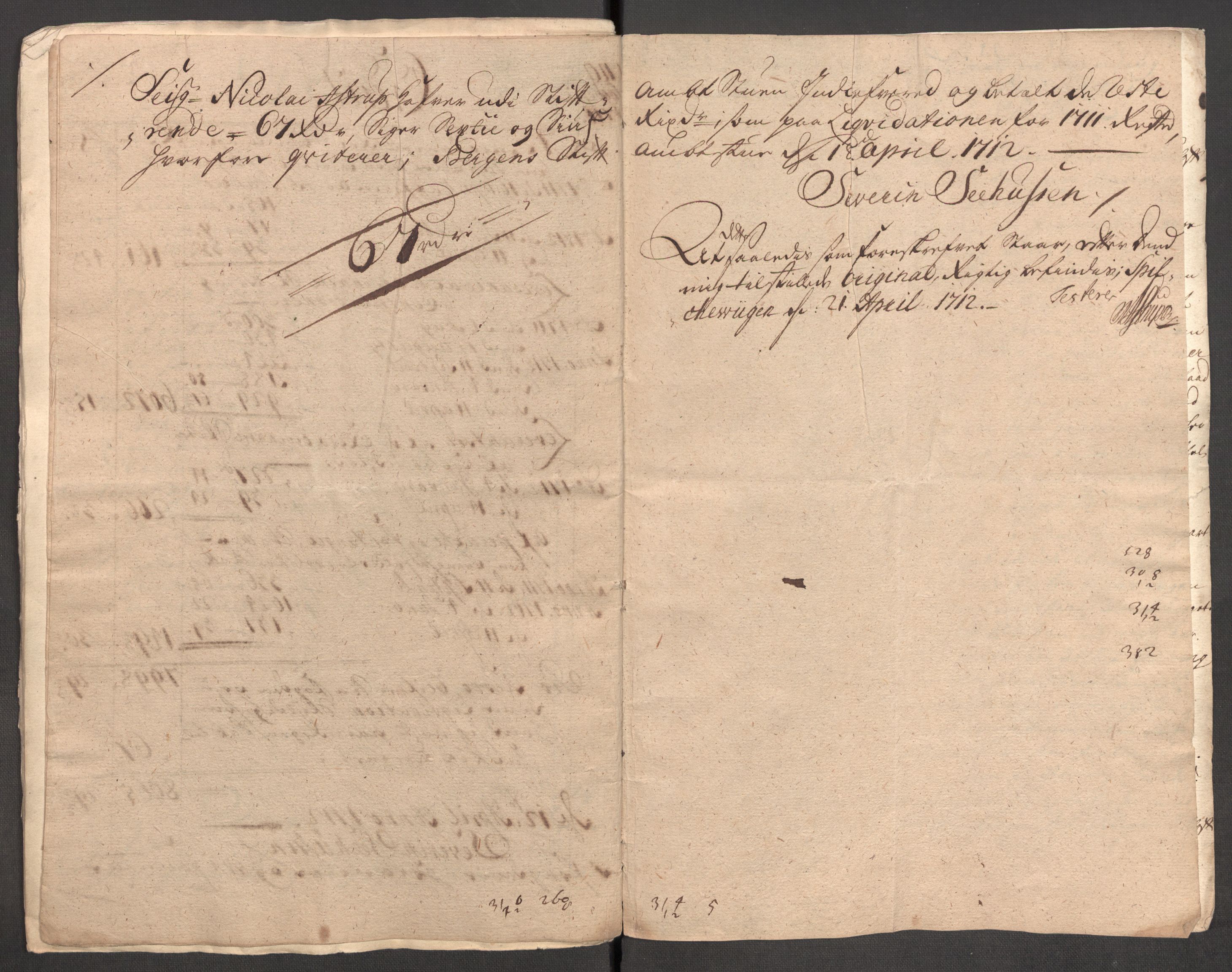 Rentekammeret inntil 1814, Reviderte regnskaper, Fogderegnskap, AV/RA-EA-4092/R54/L3564: Fogderegnskap Sunnmøre, 1711, p. 23