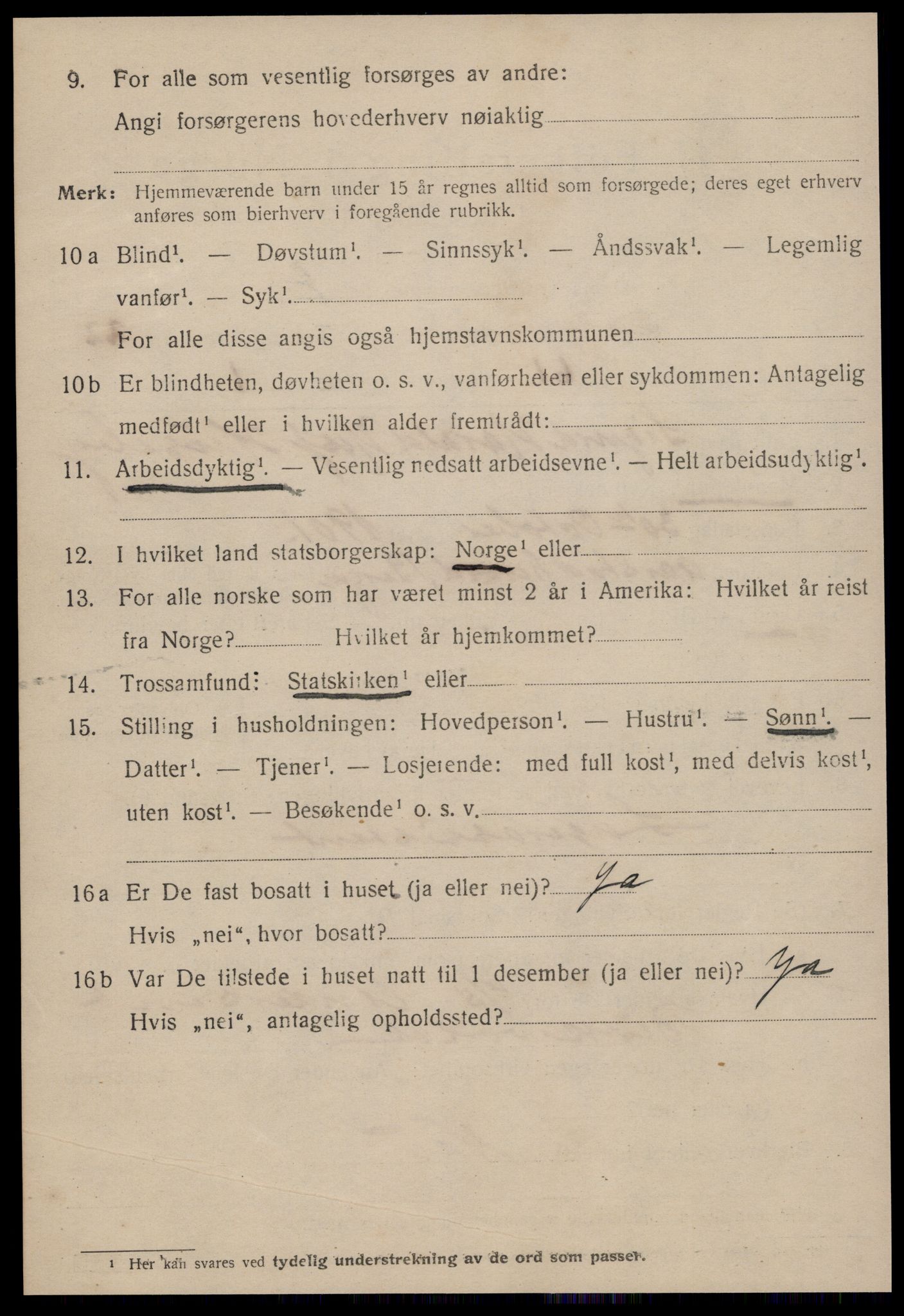 SAT, 1920 census for Ålesund, 1920, p. 41993