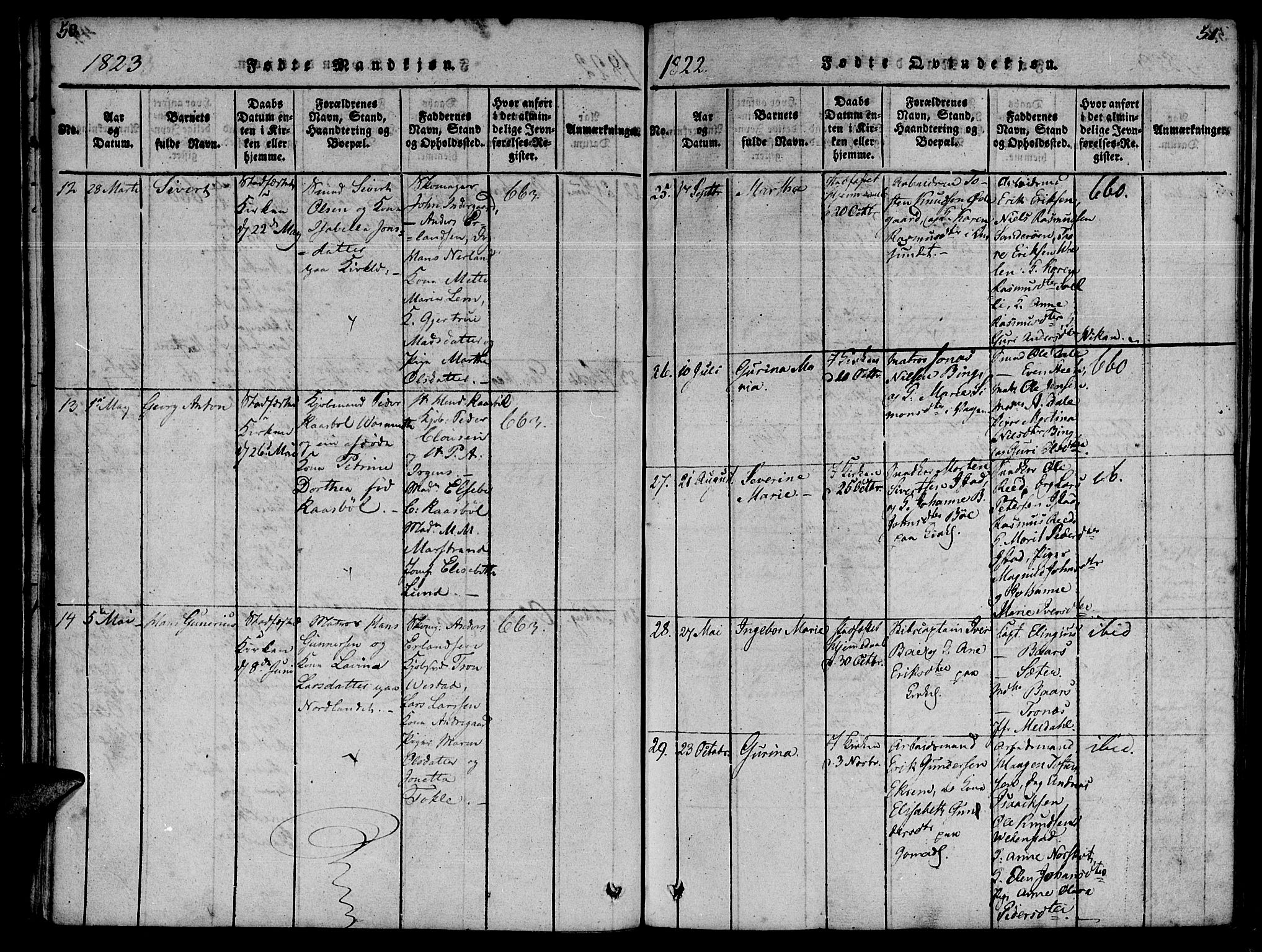 Ministerialprotokoller, klokkerbøker og fødselsregistre - Møre og Romsdal, AV/SAT-A-1454/572/L0842: Parish register (official) no. 572A05, 1819-1832, p. 50-51