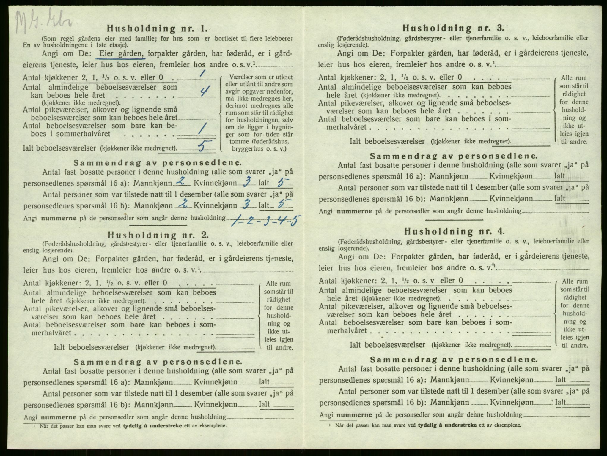 SAKO, 1920 census for Sandeherred, 1920, p. 144