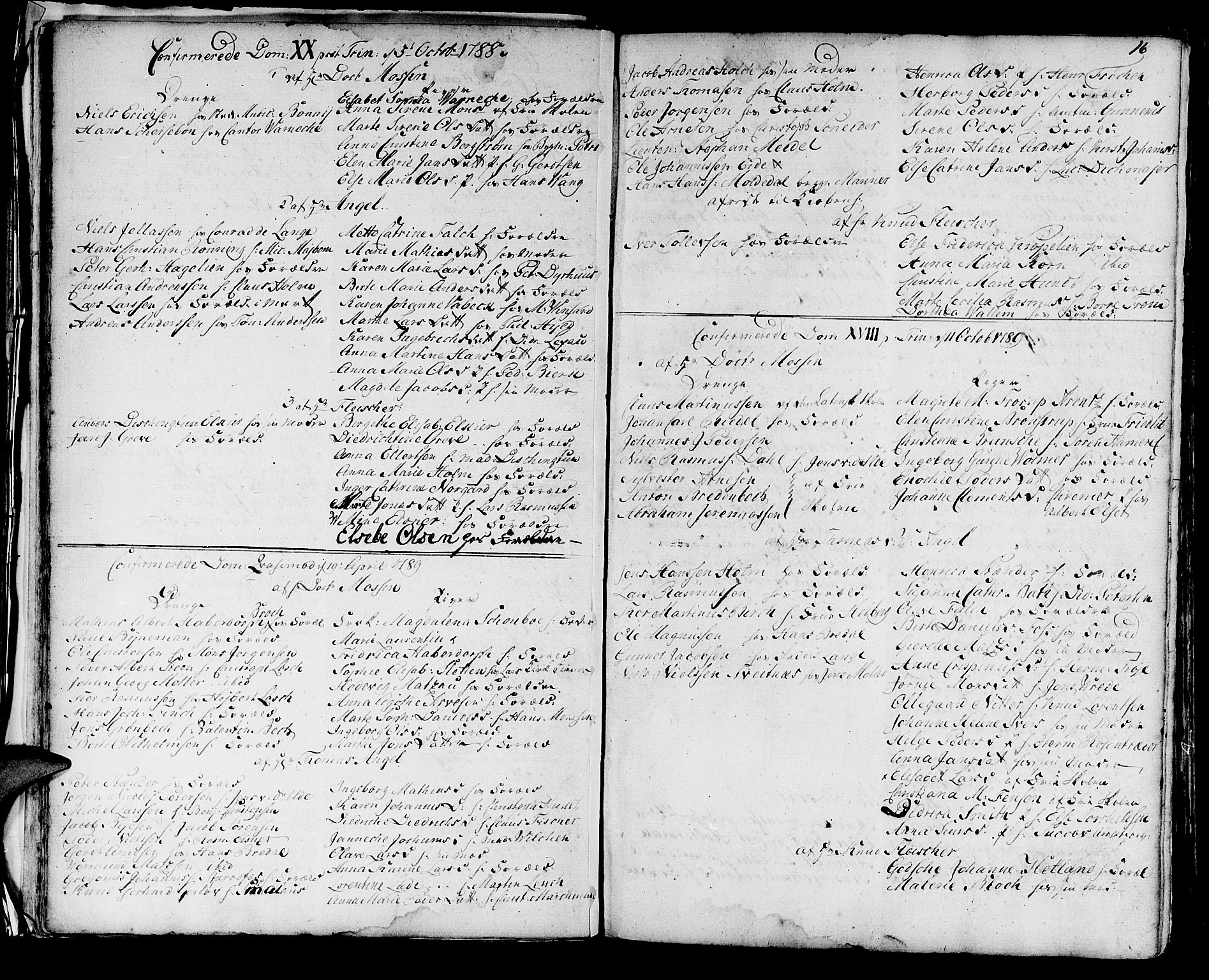 Domkirken sokneprestembete, SAB/A-74801/H/Haa/L0004: Parish register (official) no. A 4, 1763-1820, p. 16