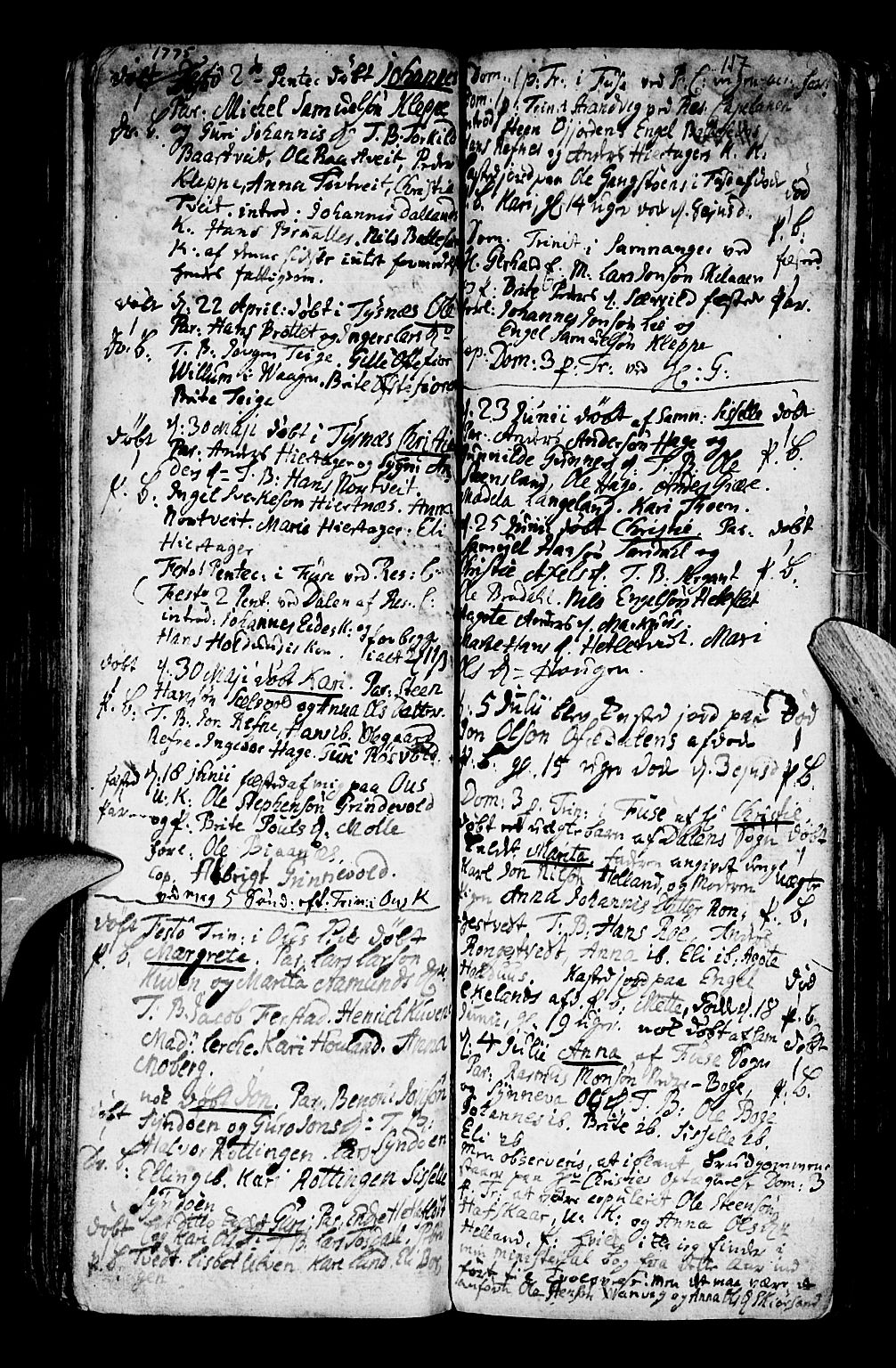 Os sokneprestembete, SAB/A-99929: Parish register (official) no. A 9, 1766-1779, p. 117