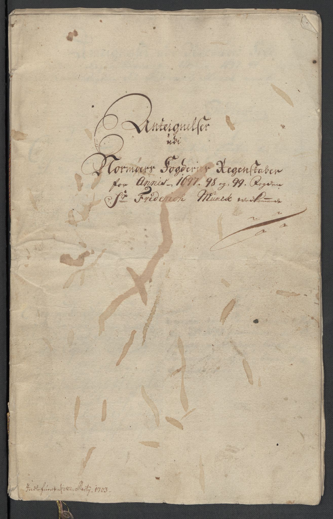 Rentekammeret inntil 1814, Reviderte regnskaper, Fogderegnskap, AV/RA-EA-4092/R56/L3738: Fogderegnskap Nordmøre, 1699, p. 190