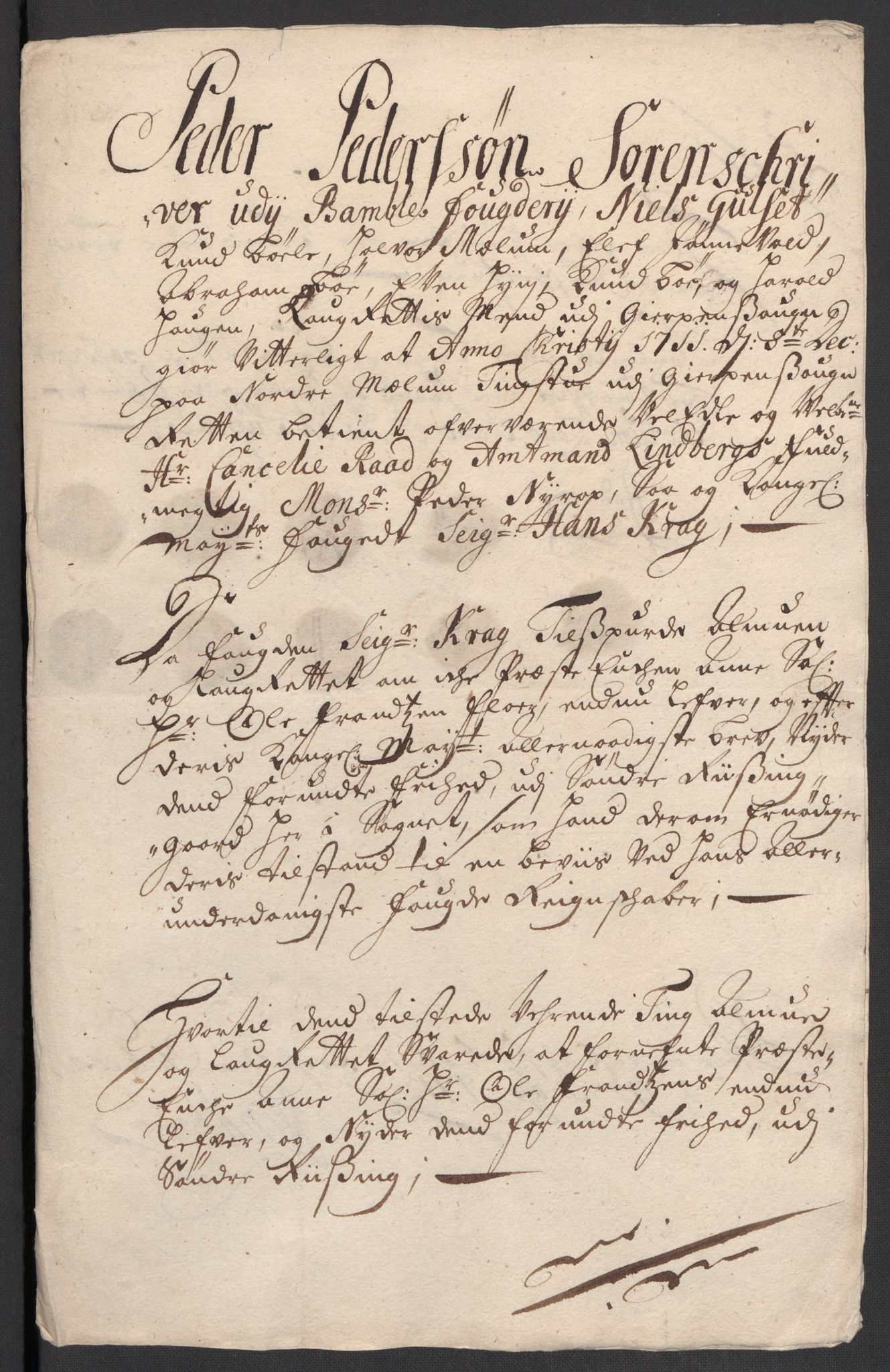 Rentekammeret inntil 1814, Reviderte regnskaper, Fogderegnskap, AV/RA-EA-4092/R36/L2120: Fogderegnskap Øvre og Nedre Telemark og Bamble, 1711, p. 331