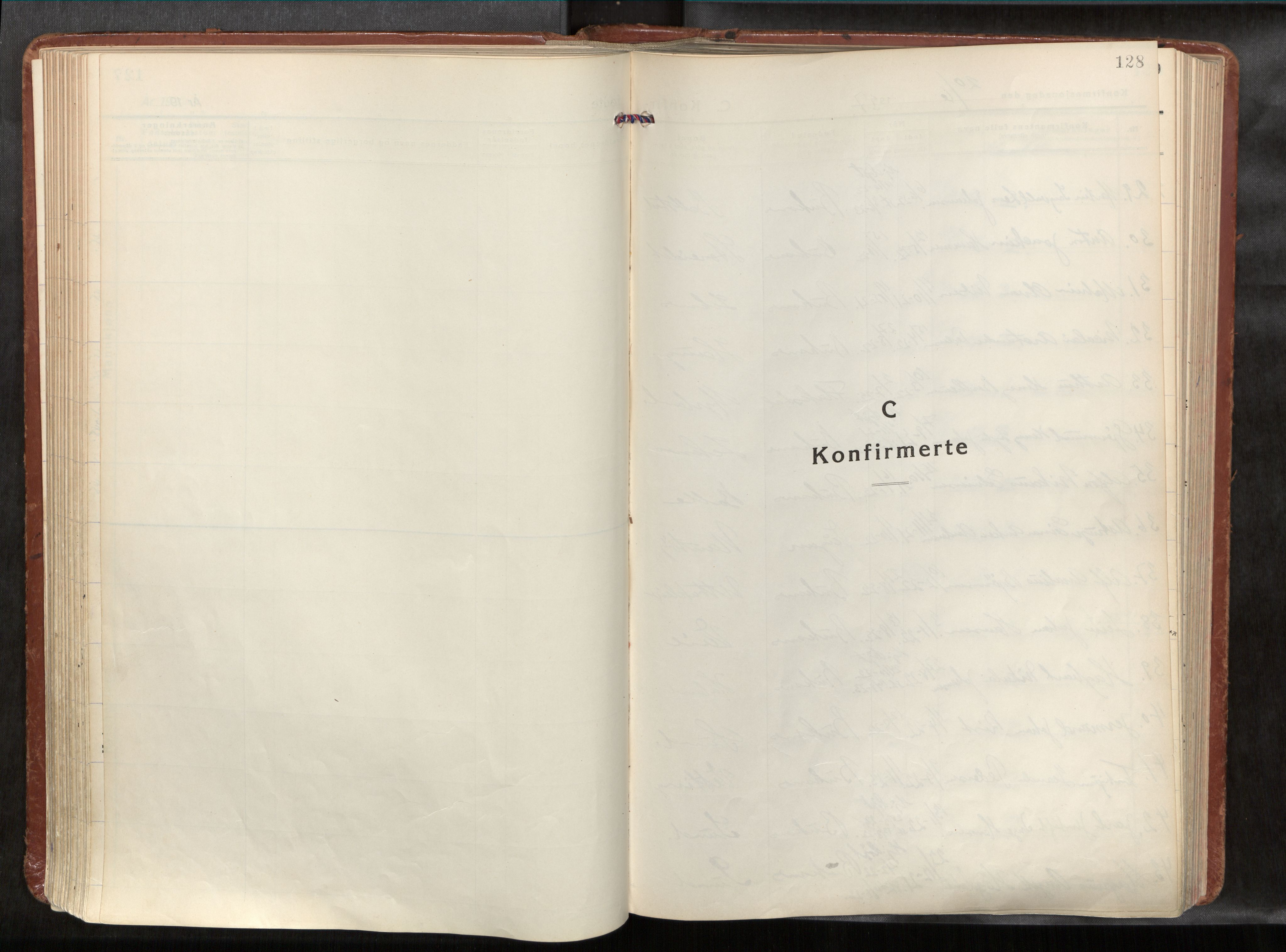 Ministerialprotokoller, klokkerbøker og fødselsregistre - Nordland, SAT/A-1459/881/L1161: Parish register (official) no. 881A14, 1932-1955, p. 128