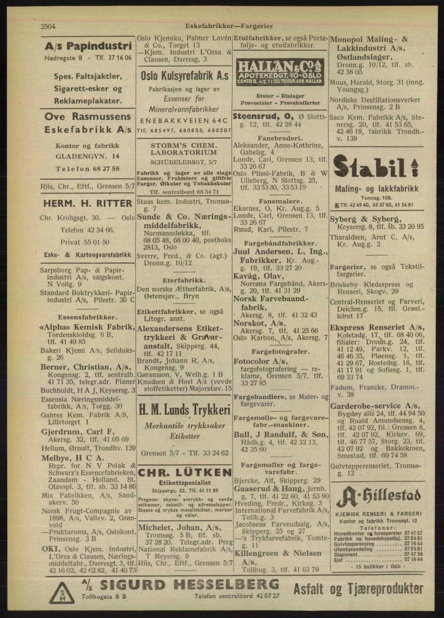 Kristiania/Oslo adressebok, PUBL/-, 1949, p. 2504