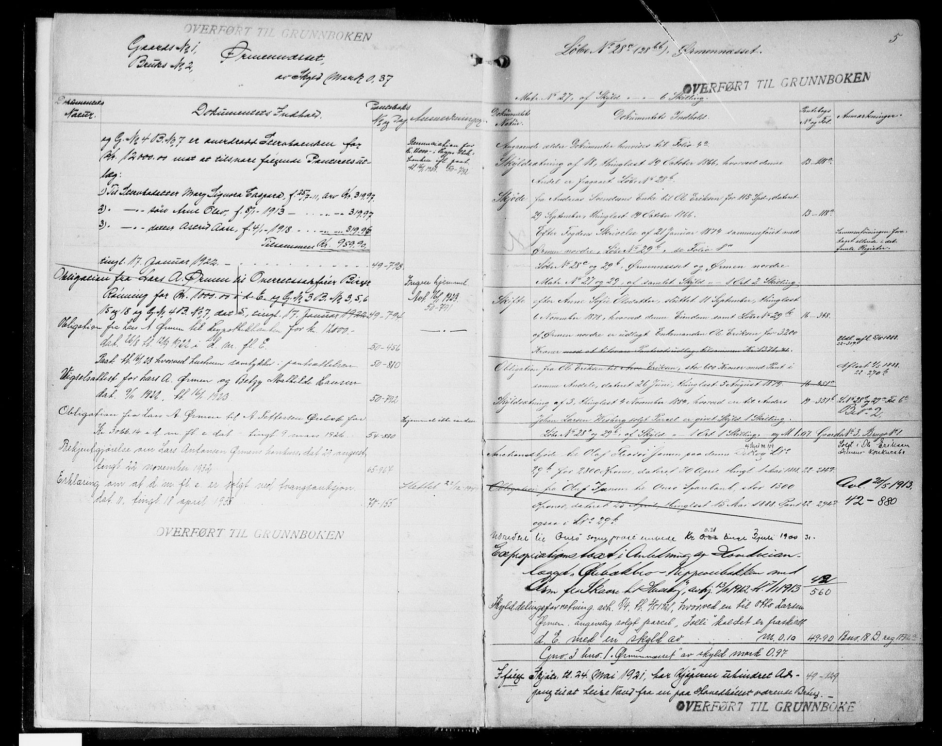 Onsøy sorenskriveri, SAO/A-10474/G/Gb/Gbb/L0001: Mortgage register no. II Aa, 1887, p. 5