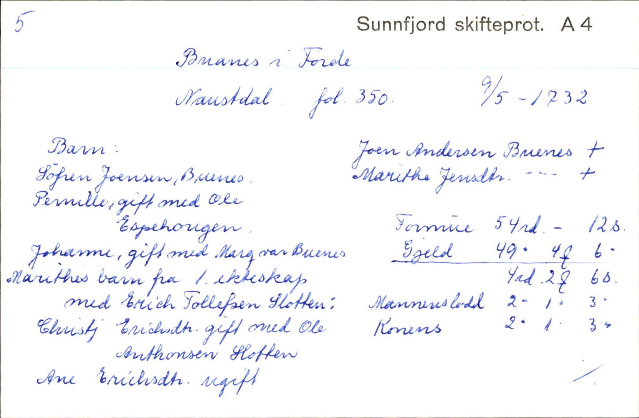 Skiftekort ved Statsarkivet i Bergen, SAB/SKIFTEKORT/003/L0003: Skifteprotokoll nr. 4-5, 1737-1751, p. 175