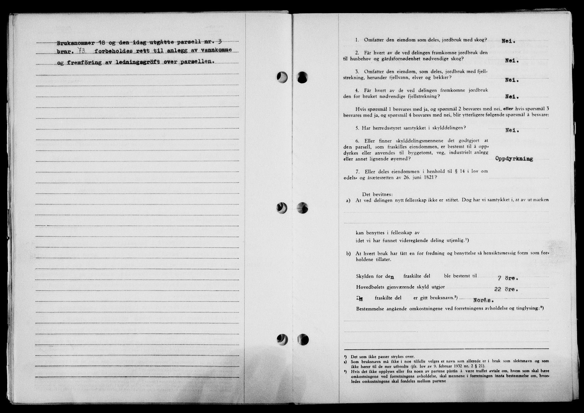 Lofoten sorenskriveri, AV/SAT-A-0017/1/2/2C/L0023a: Mortgage book no. 23a, 1950-1950, Diary no: : 621/1950