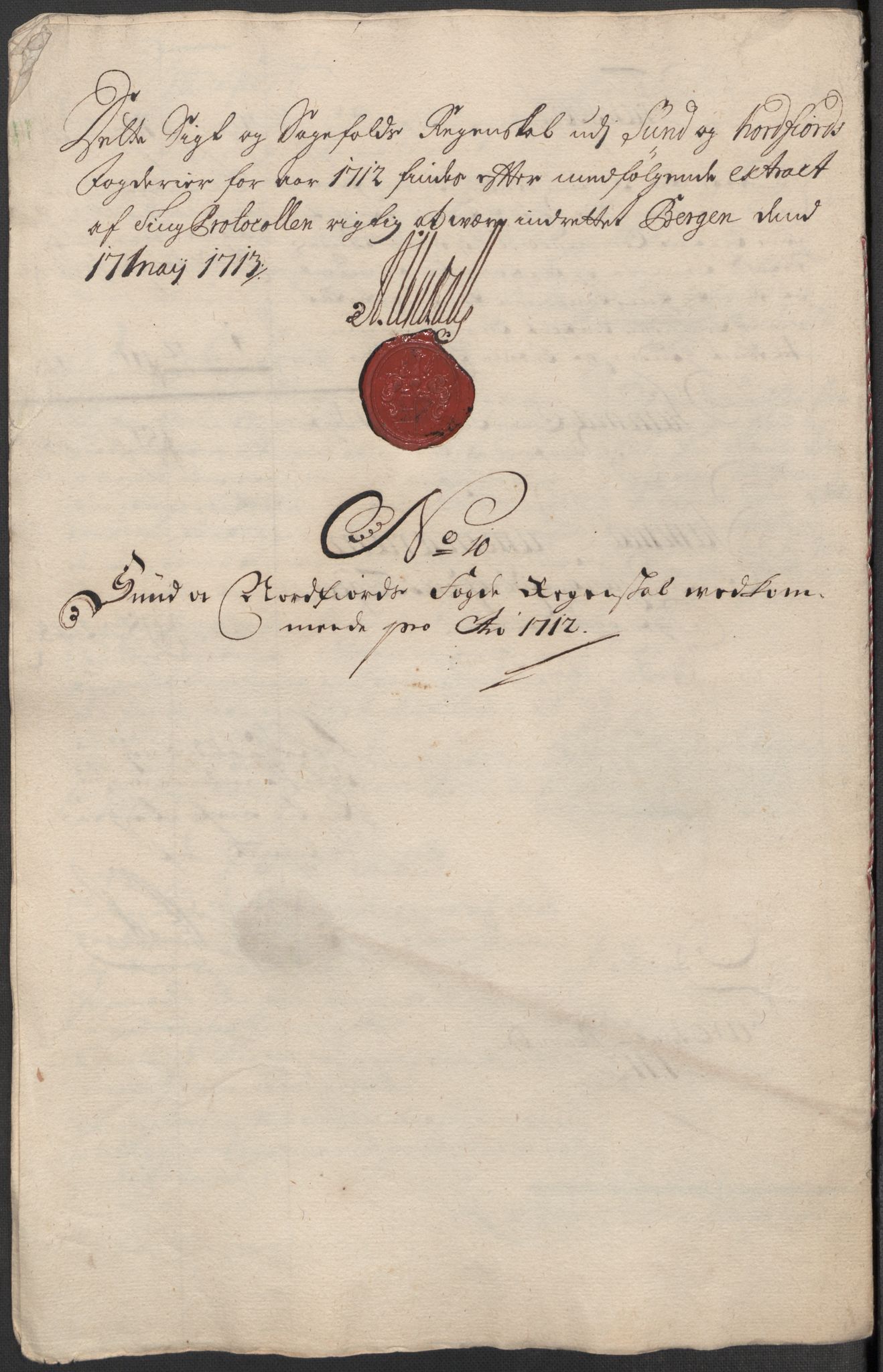 Rentekammeret inntil 1814, Reviderte regnskaper, Fogderegnskap, RA/EA-4092/R53/L3435: Fogderegnskap Sunn- og Nordfjord, 1712, p. 188