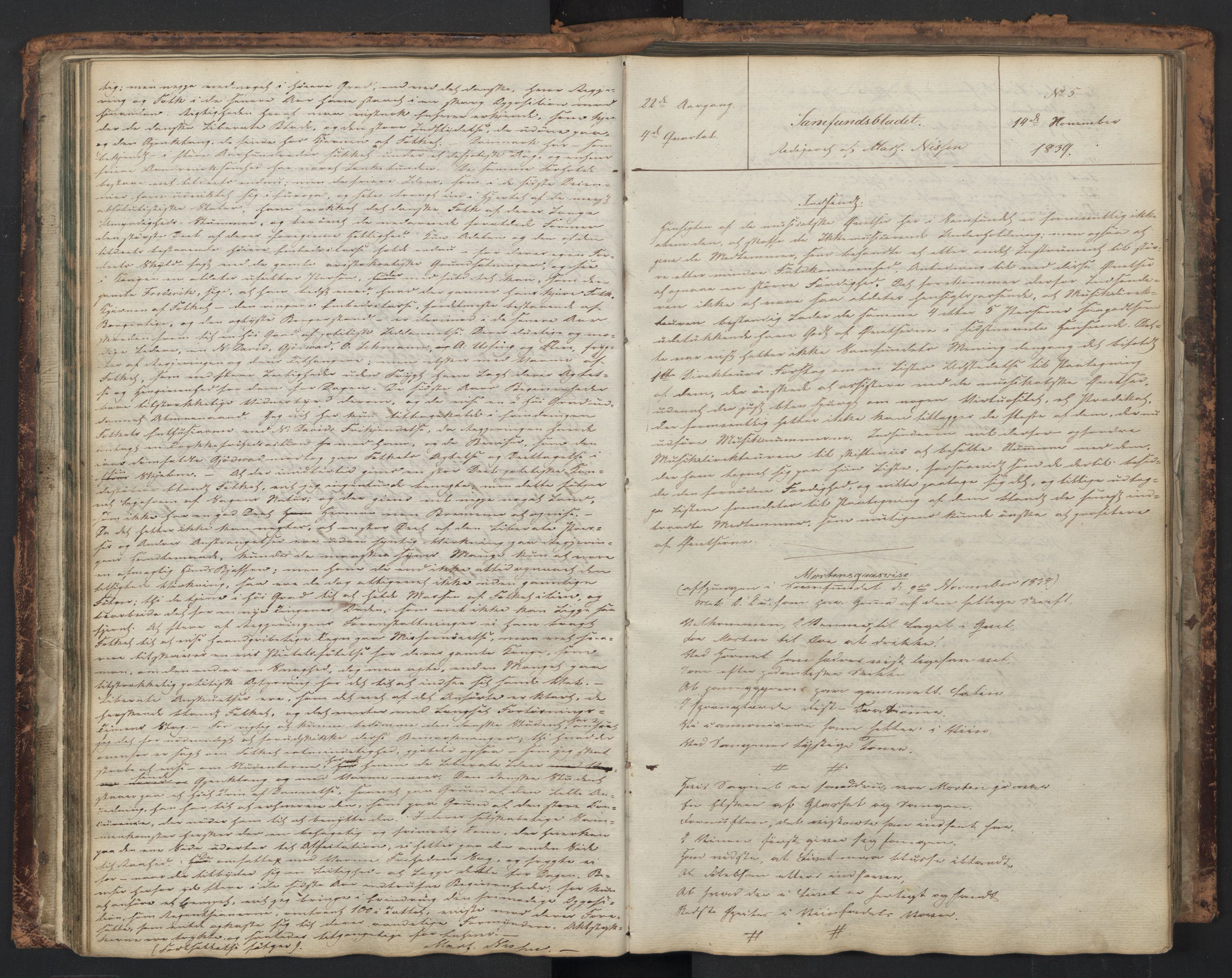 Det Norske Studentersamfund, AV/RA-PA-1322/X/Xa/L0002/0002: -- / Samfundsbladet, 1837-1843, p. 102