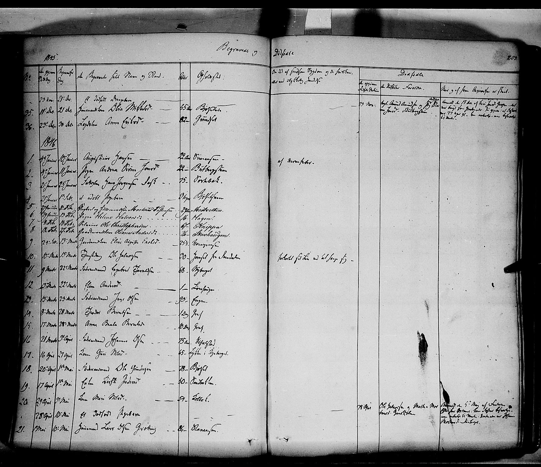 Elverum prestekontor, AV/SAH-PREST-044/H/Ha/Haa/L0009: Parish register (official) no. 9, 1843-1856, p. 203