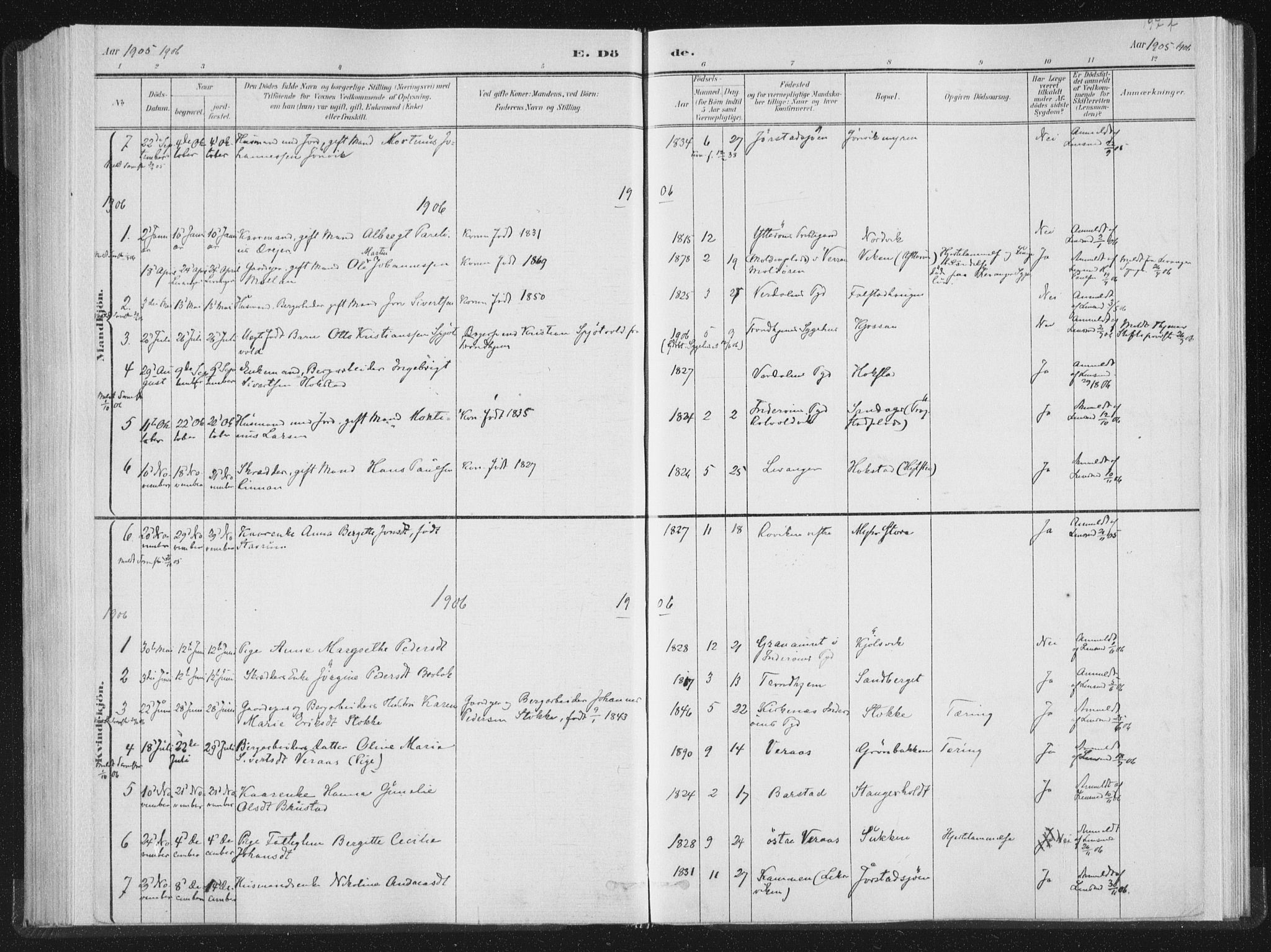 Ministerialprotokoller, klokkerbøker og fødselsregistre - Nord-Trøndelag, SAT/A-1458/722/L0220: Parish register (official) no. 722A07, 1881-1908, p. 197f