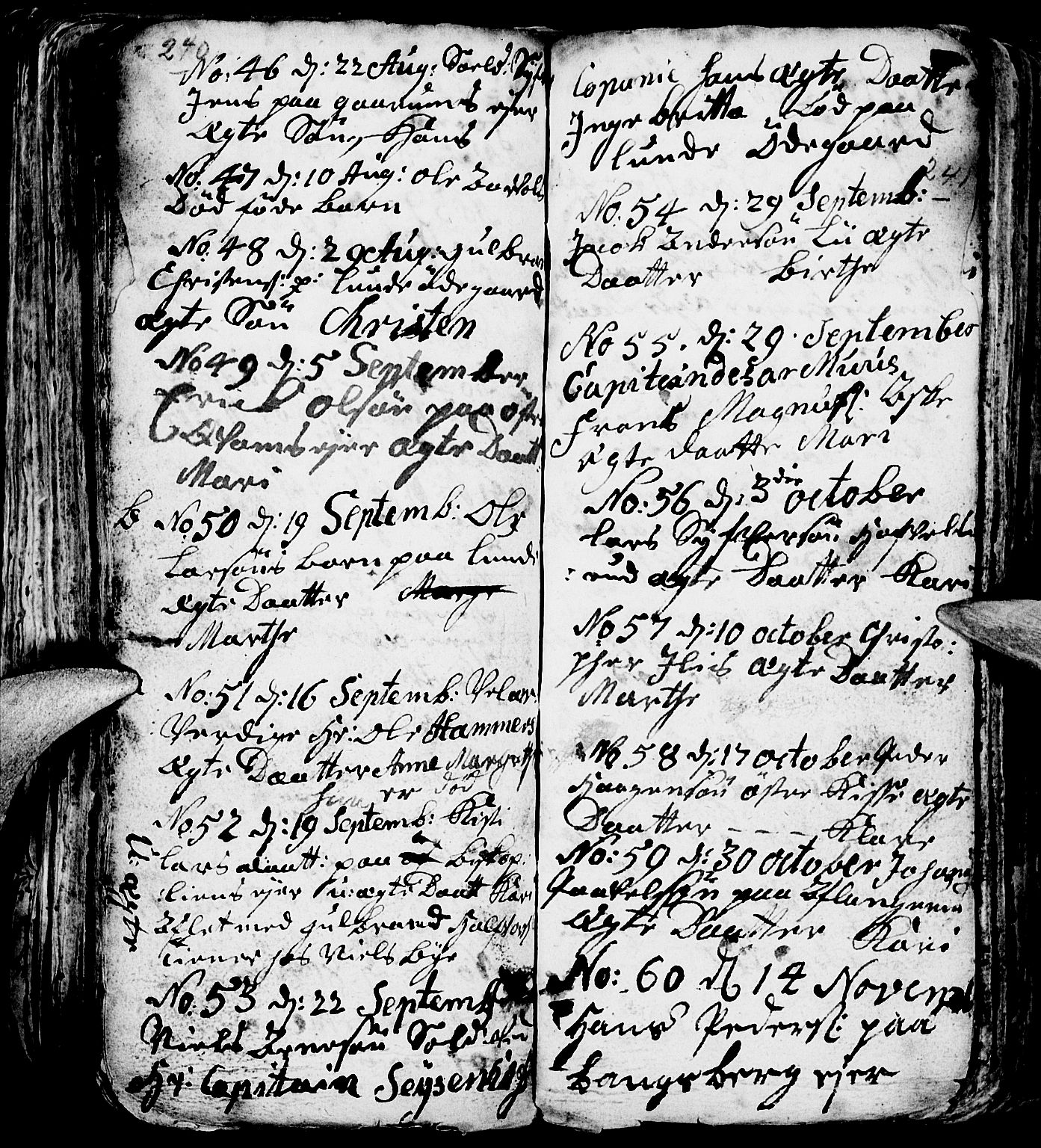 Nes prestekontor, Hedmark, AV/SAH-PREST-020/L/La/L0001: Parish register (copy) no. 1, 1663-1784, p. 240-241