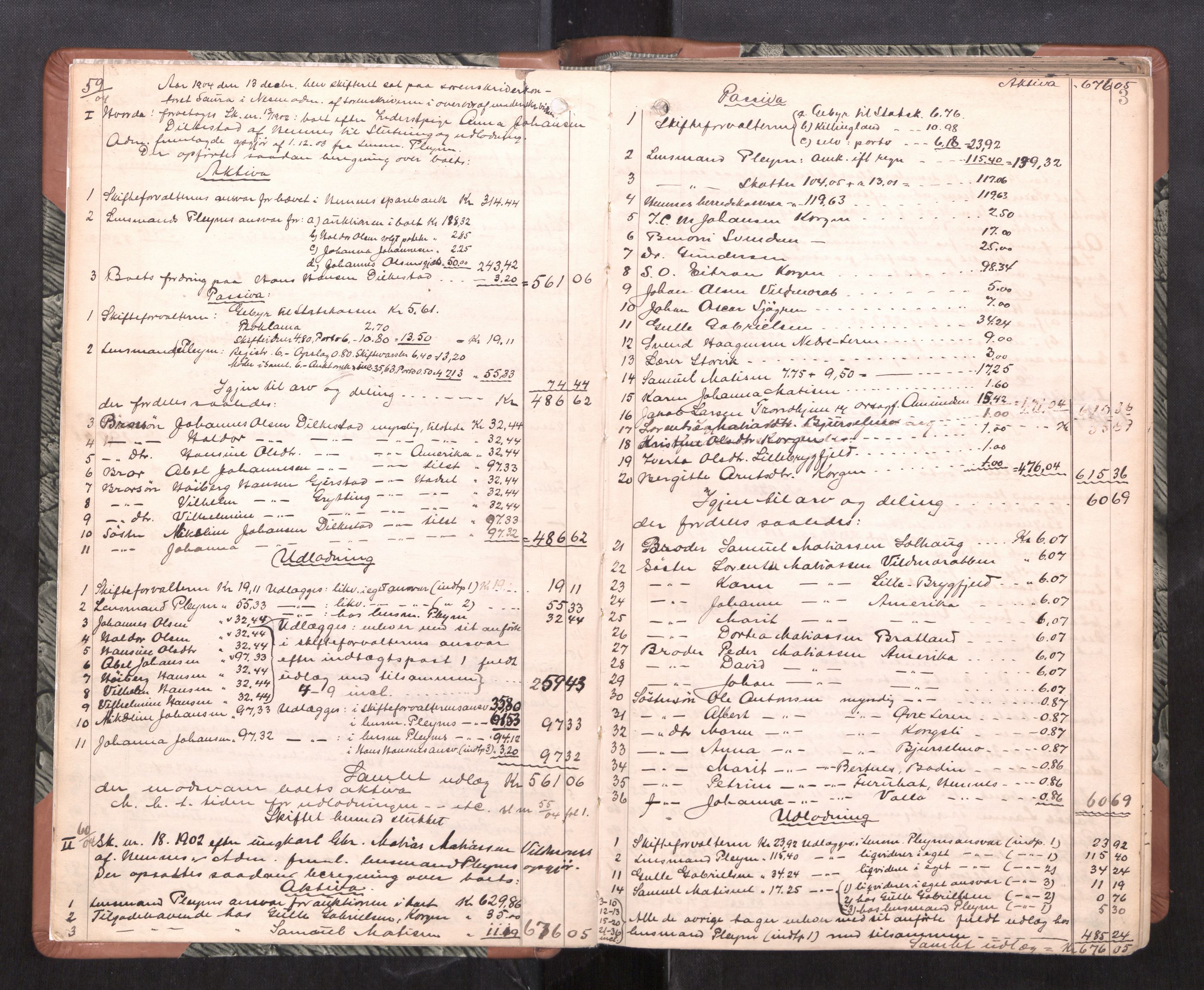 Rana sorenskriveri , AV/SAT-A-1108/1/3/3A/L0008: Skifteslutningsprotokoll, 1904-1915, p. 3