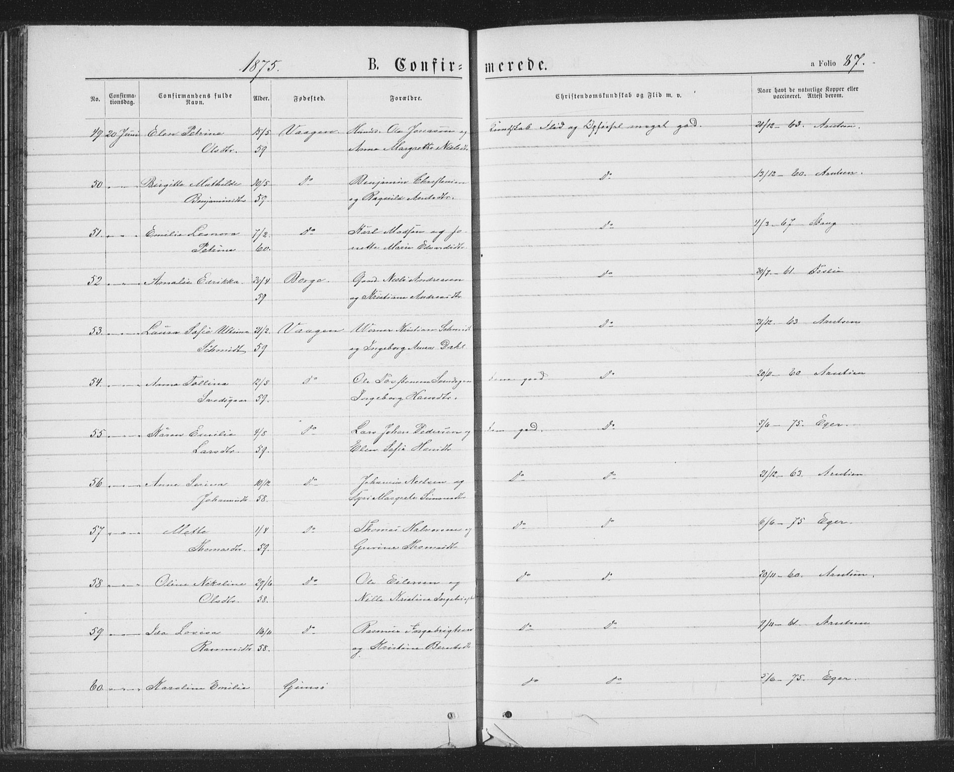 Ministerialprotokoller, klokkerbøker og fødselsregistre - Nordland, AV/SAT-A-1459/874/L1074: Parish register (copy) no. 874C03, 1870-1876, p. 87