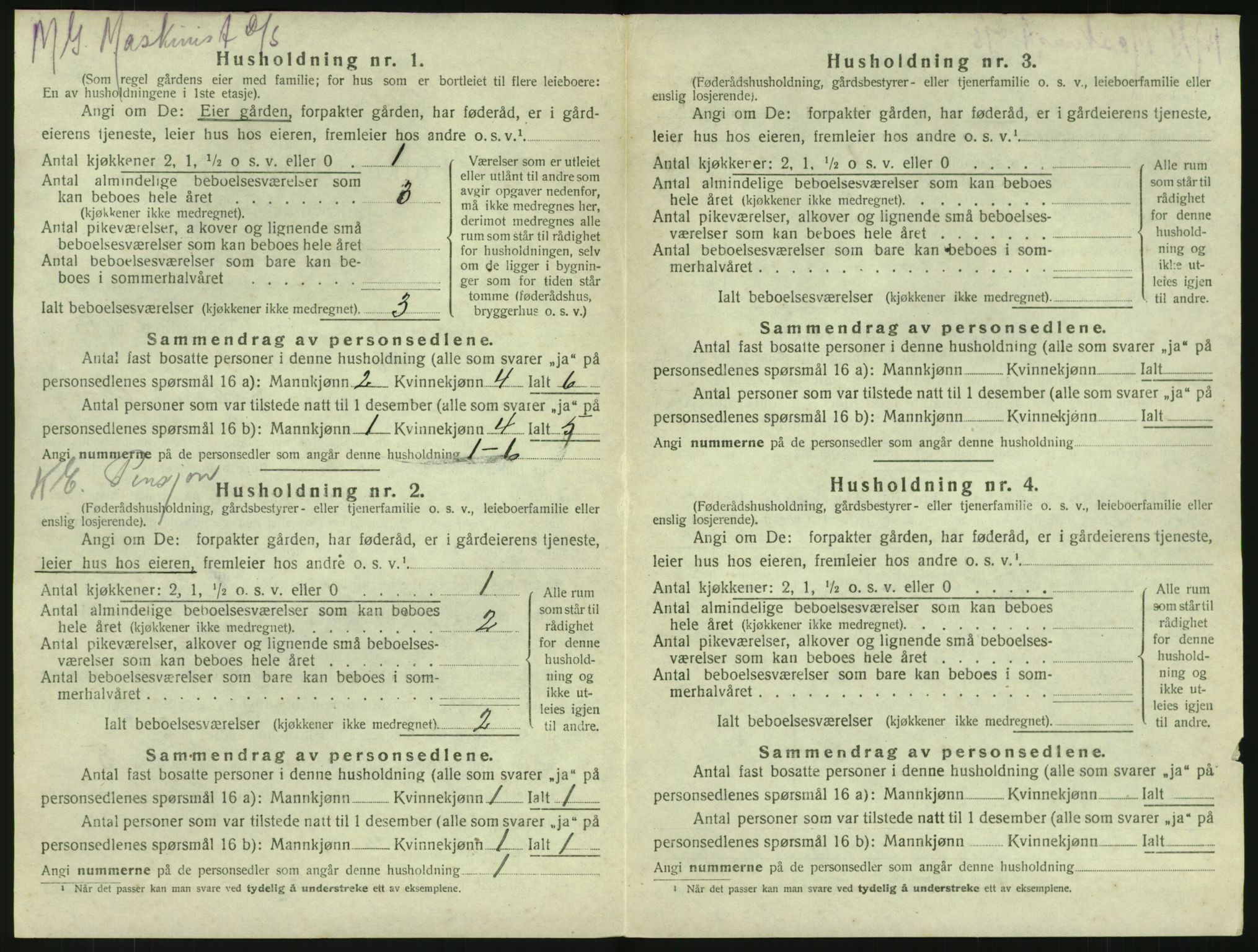 SAKO, 1920 census for Brunlanes, 1920, p. 1774