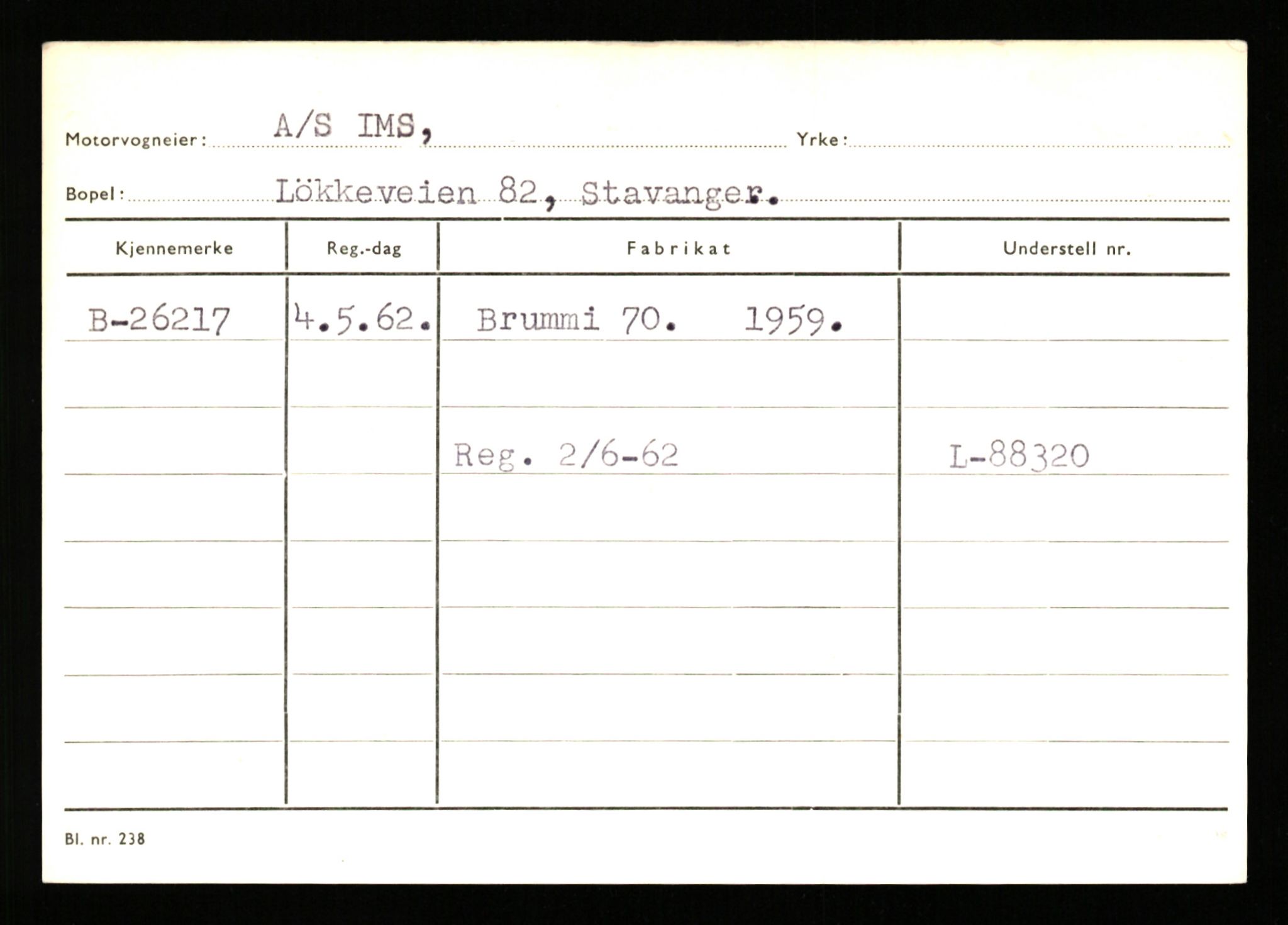 Stavanger trafikkstasjon, AV/SAST-A-101942/0/G/L0005: Registreringsnummer: 23000 - 34245, 1930-1971, p. 1085