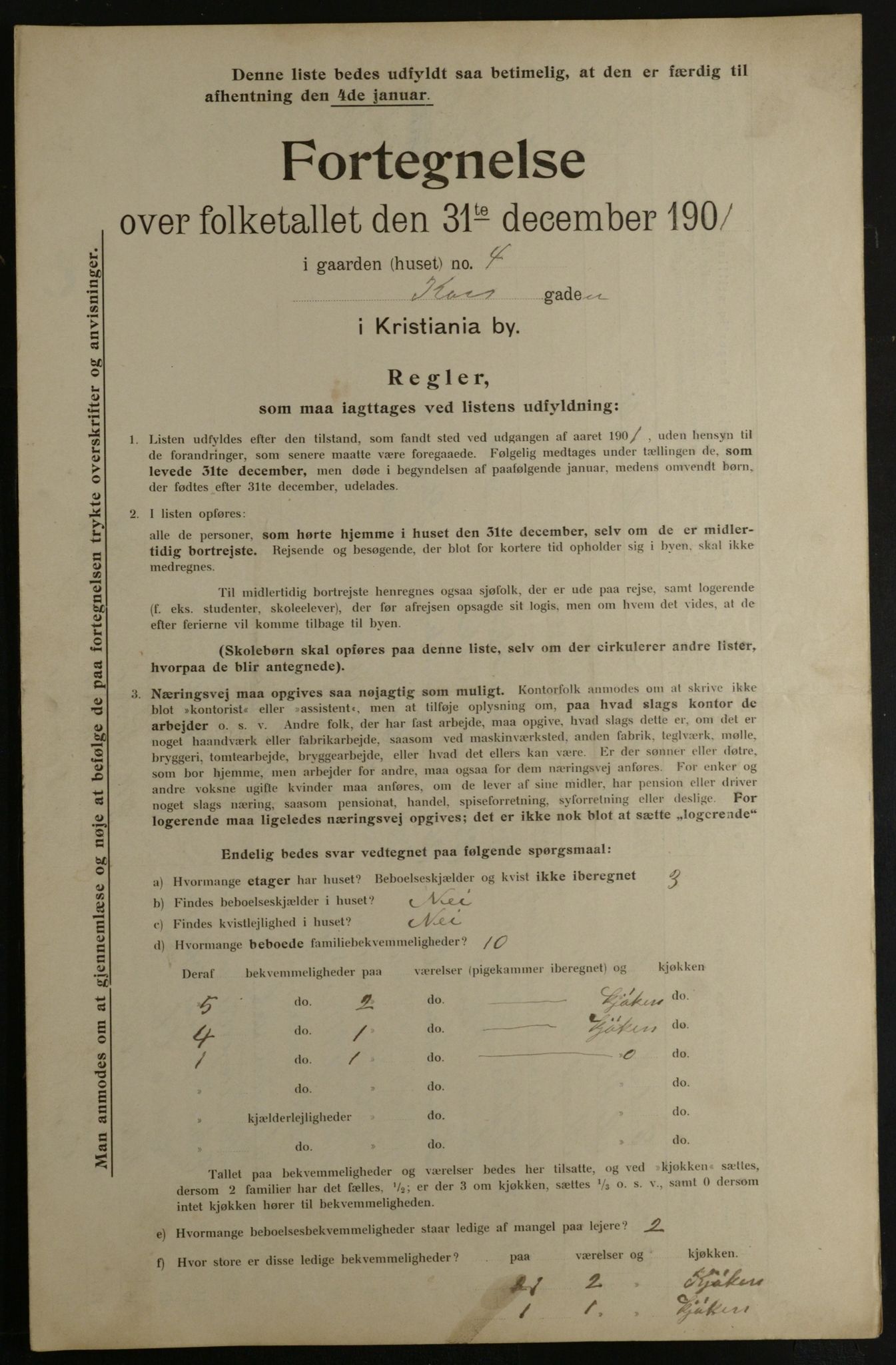 OBA, Municipal Census 1901 for Kristiania, 1901, p. 8275