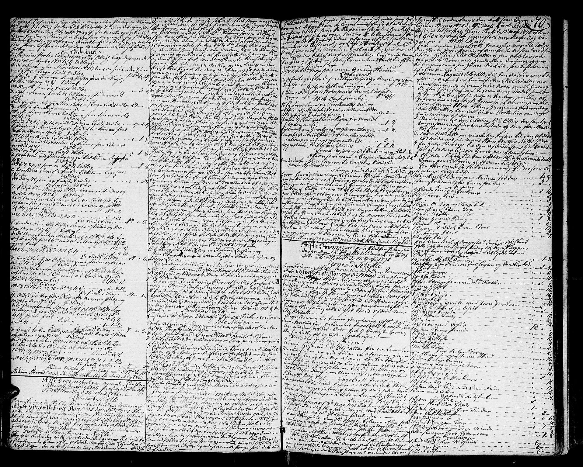 Øvre Romerike sorenskriveri, SAO/A-10649/H/Hb/L0013a: Skifteprotokoll nr. 13a, 1790-1799, p. 69b-70a