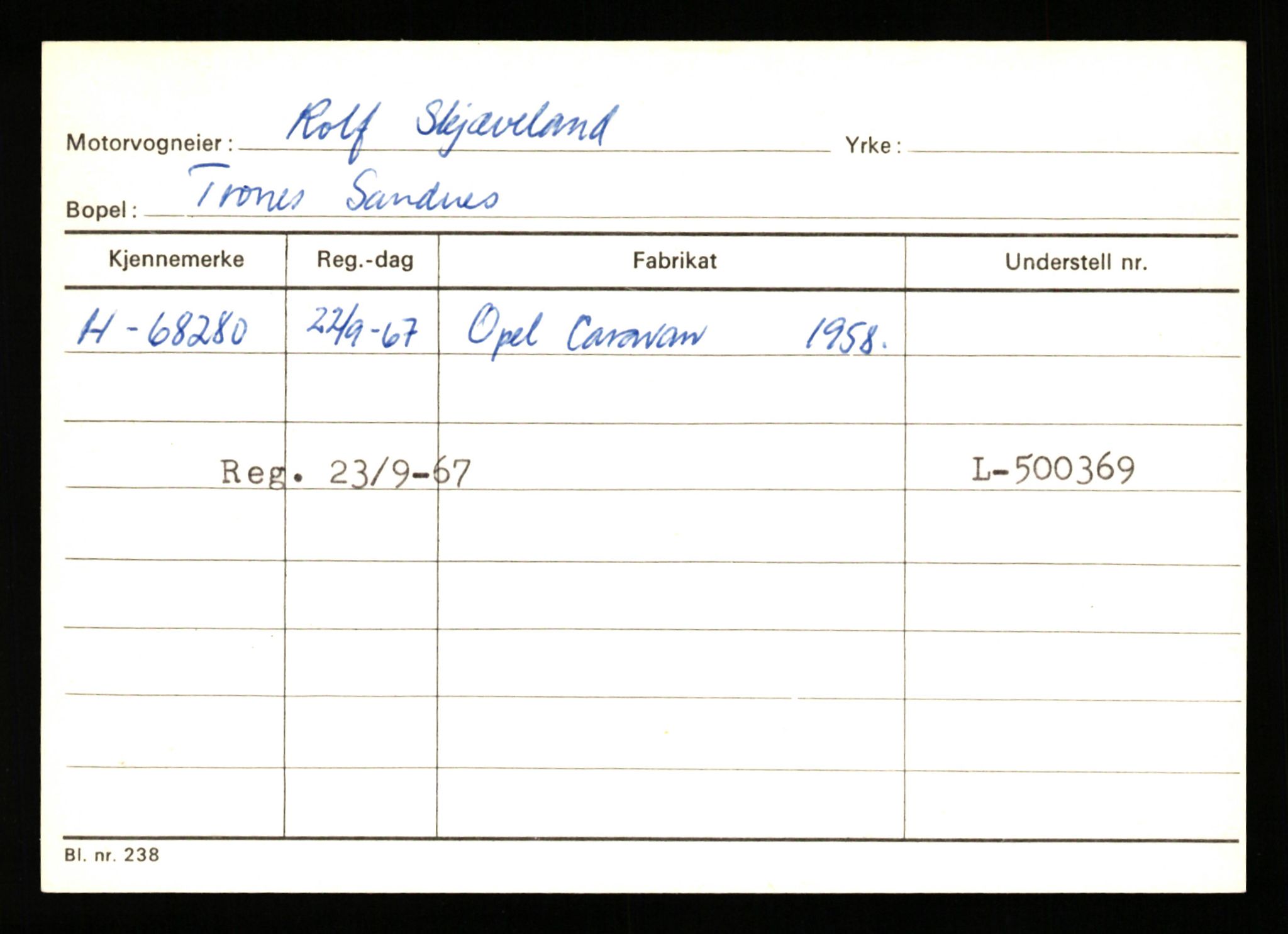 Stavanger trafikkstasjon, AV/SAST-A-101942/0/G/L0008: Registreringsnummer: 67519 - 84533, 1930-1971, p. 55