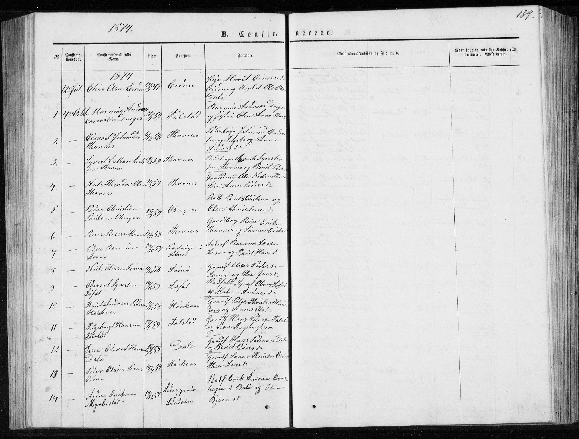 Ministerialprotokoller, klokkerbøker og fødselsregistre - Møre og Romsdal, SAT/A-1454/565/L0754: Parish register (copy) no. 565C03, 1870-1896, p. 139