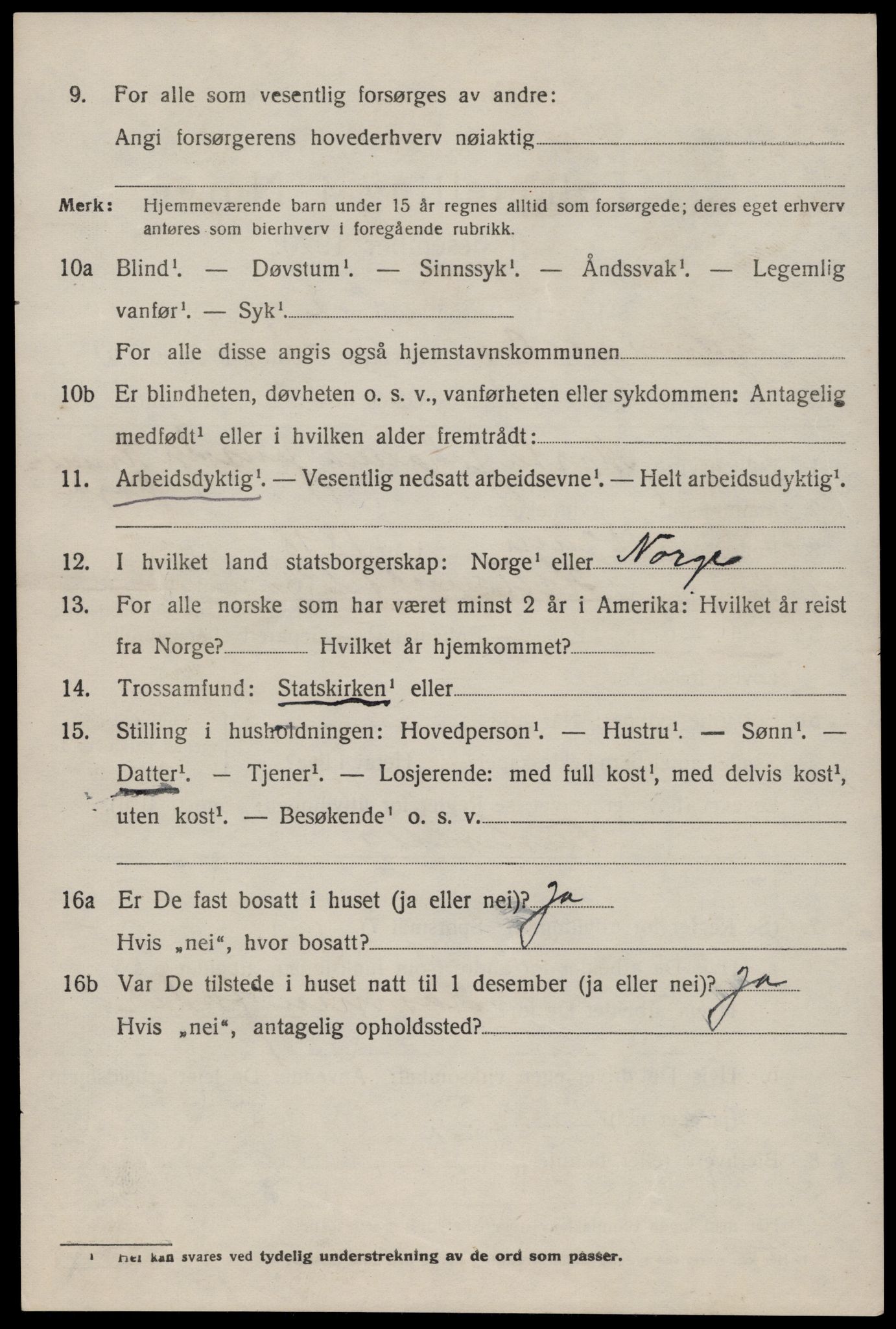 SAST, 1920 census for Hjelmeland, 1920, p. 2044