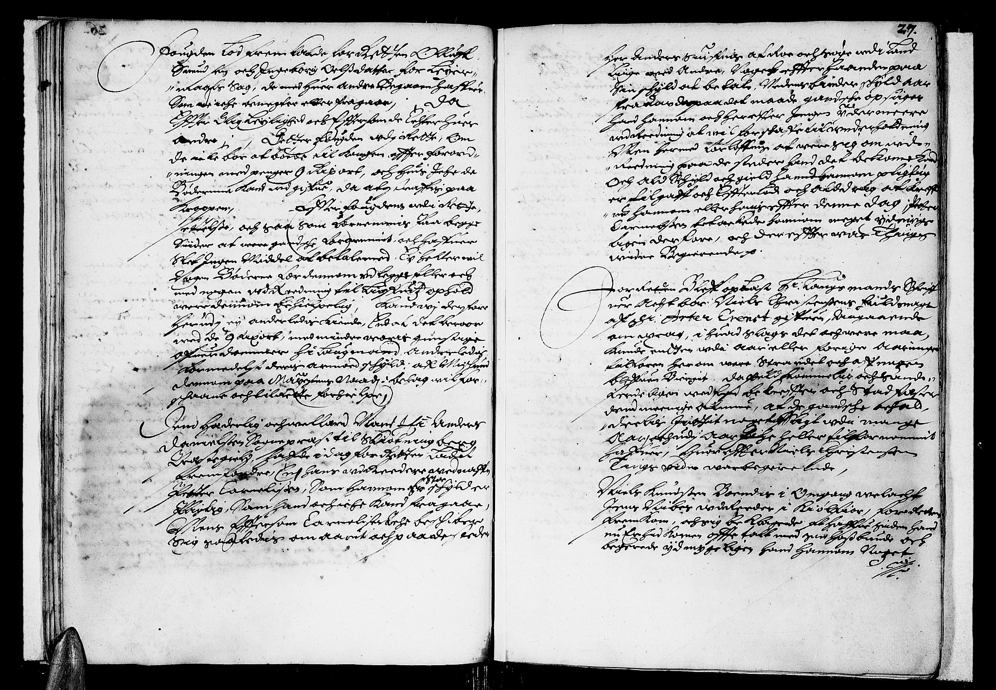 Finnmark sorenskriveri, AV/SATØ-S-0053/F/Fa/L0015: Justisprotokoller, 1677-1678, p. 26b-27a