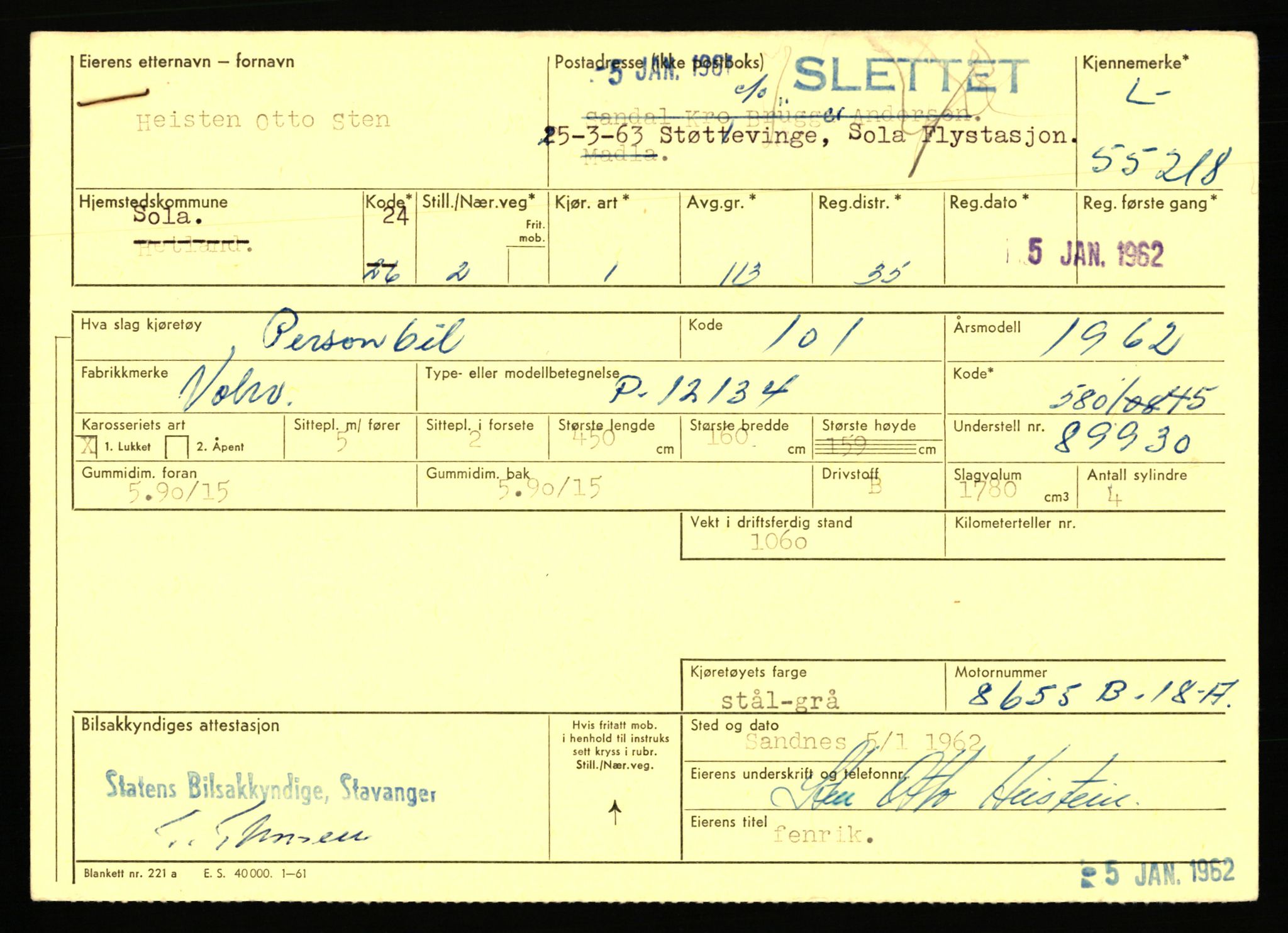 Stavanger trafikkstasjon, AV/SAST-A-101942/0/F/L0054: L-54200 - L-55699, 1930-1971, p. 2075