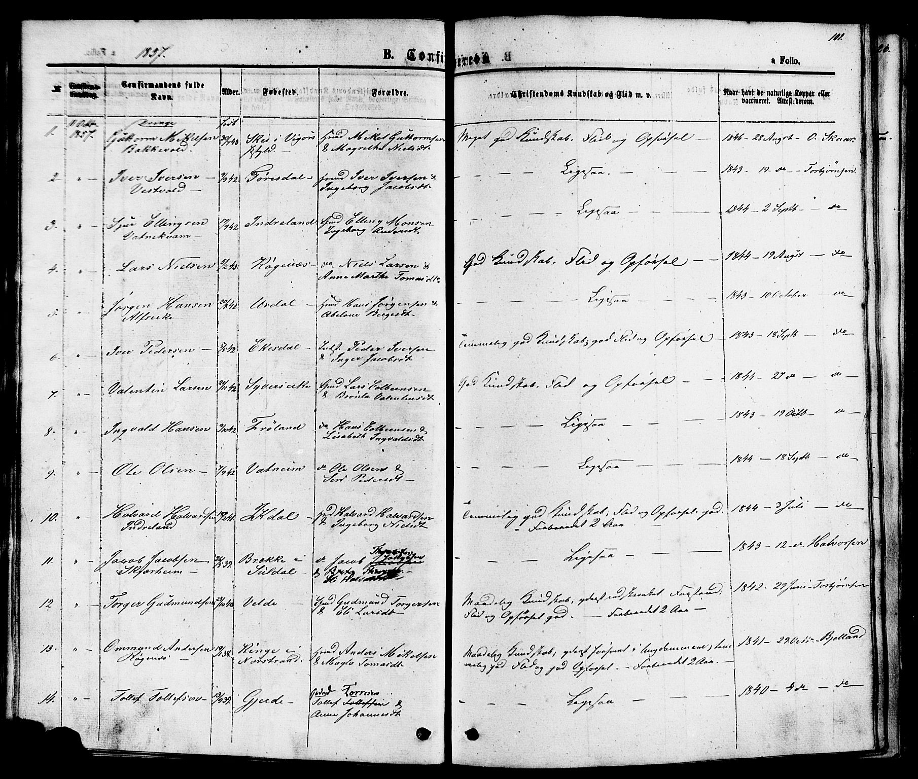 Skjold sokneprestkontor, SAST/A-101847/H/Ha/Haa/L0007: Parish register (official) no. A 7, 1857-1882, p. 102