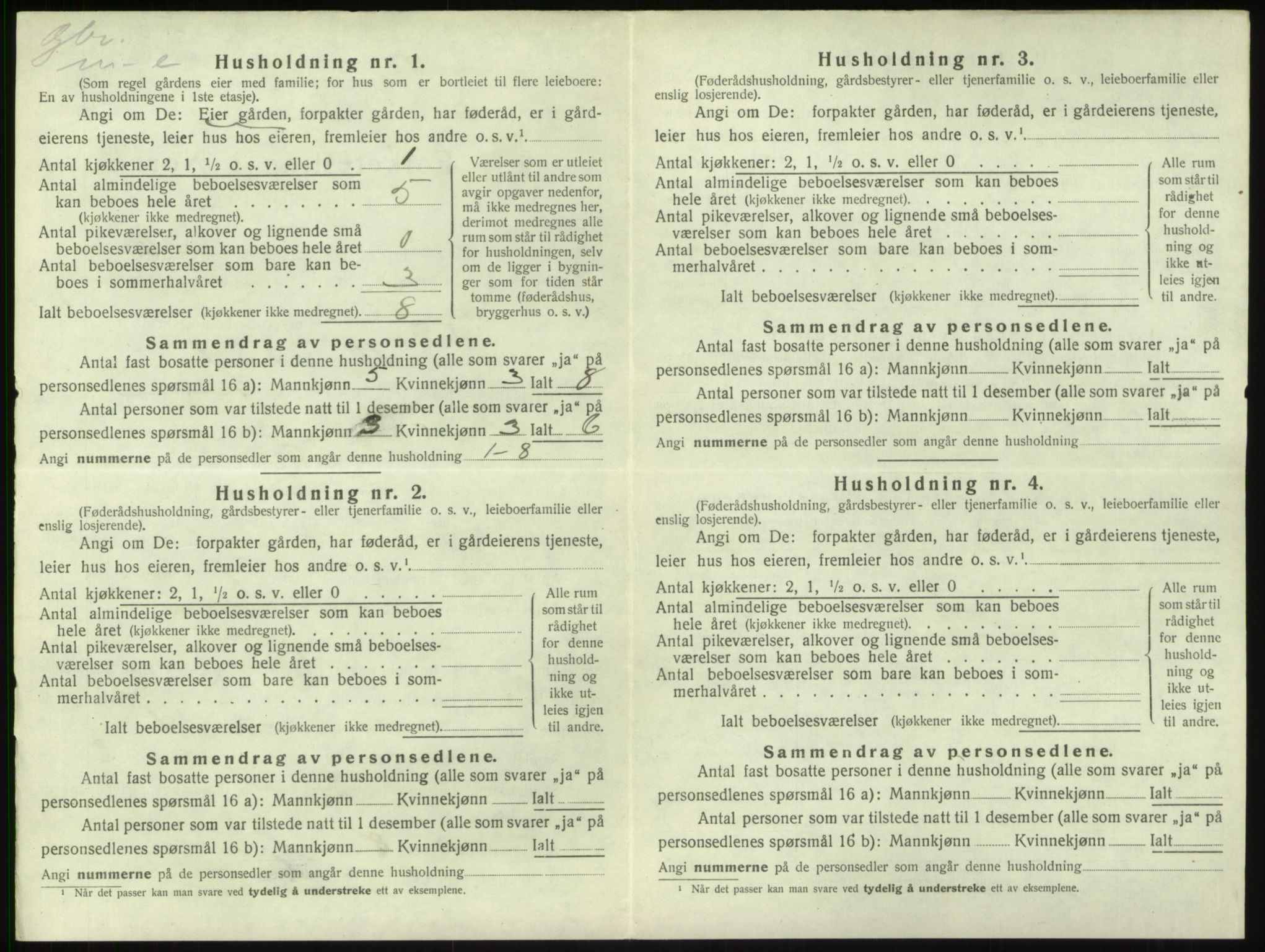 SAB, 1920 census for Sogndal, 1920, p. 203