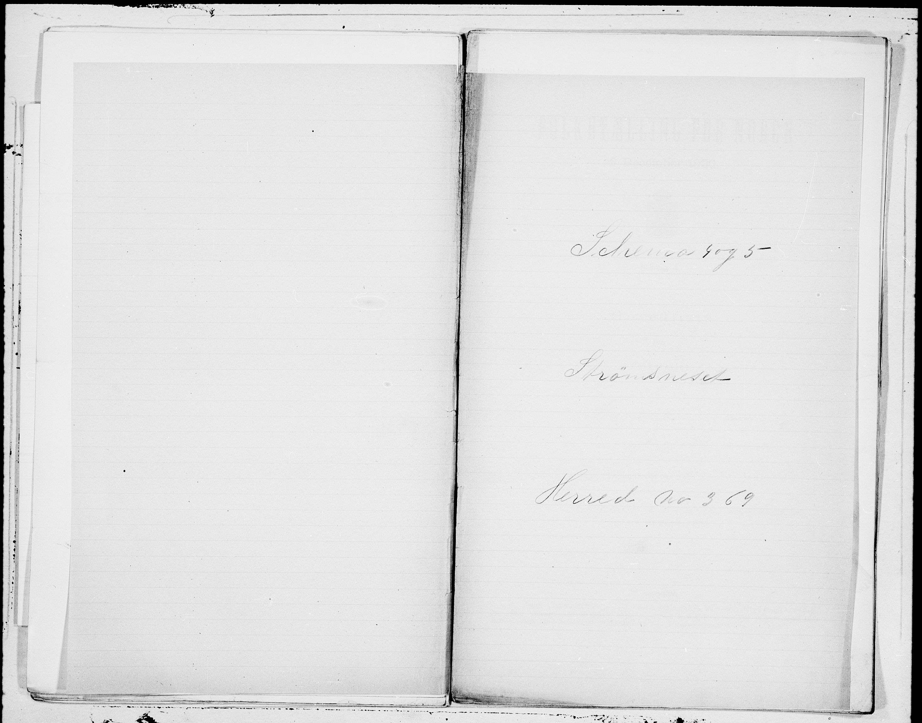 SAT, 1900 census for Straumsnes, 1900, p. 1