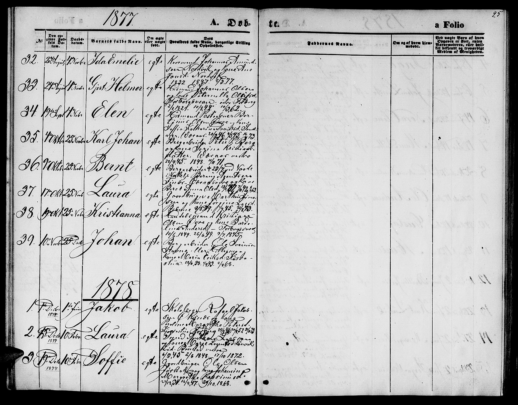 Ministerialprotokoller, klokkerbøker og fødselsregistre - Nord-Trøndelag, SAT/A-1458/722/L0225: Parish register (copy) no. 722C01, 1871-1888, p. 25