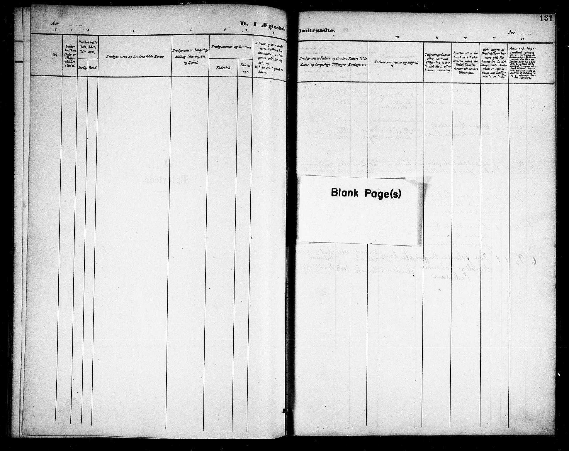 Ministerialprotokoller, klokkerbøker og fødselsregistre - Nordland, SAT/A-1459/899/L1449: Parish register (copy) no. 899C04, 1900-1918, p. 131