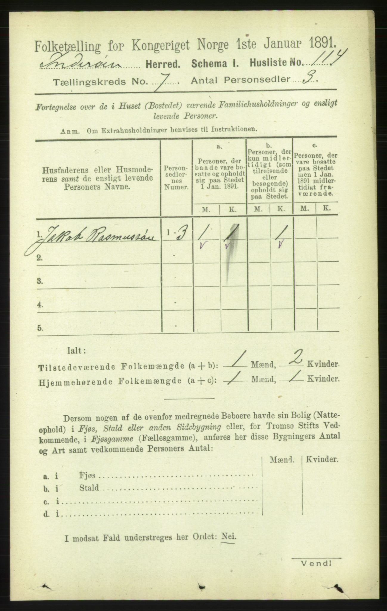 RA, 1891 census for 1729 Inderøy, 1891, p. 3843