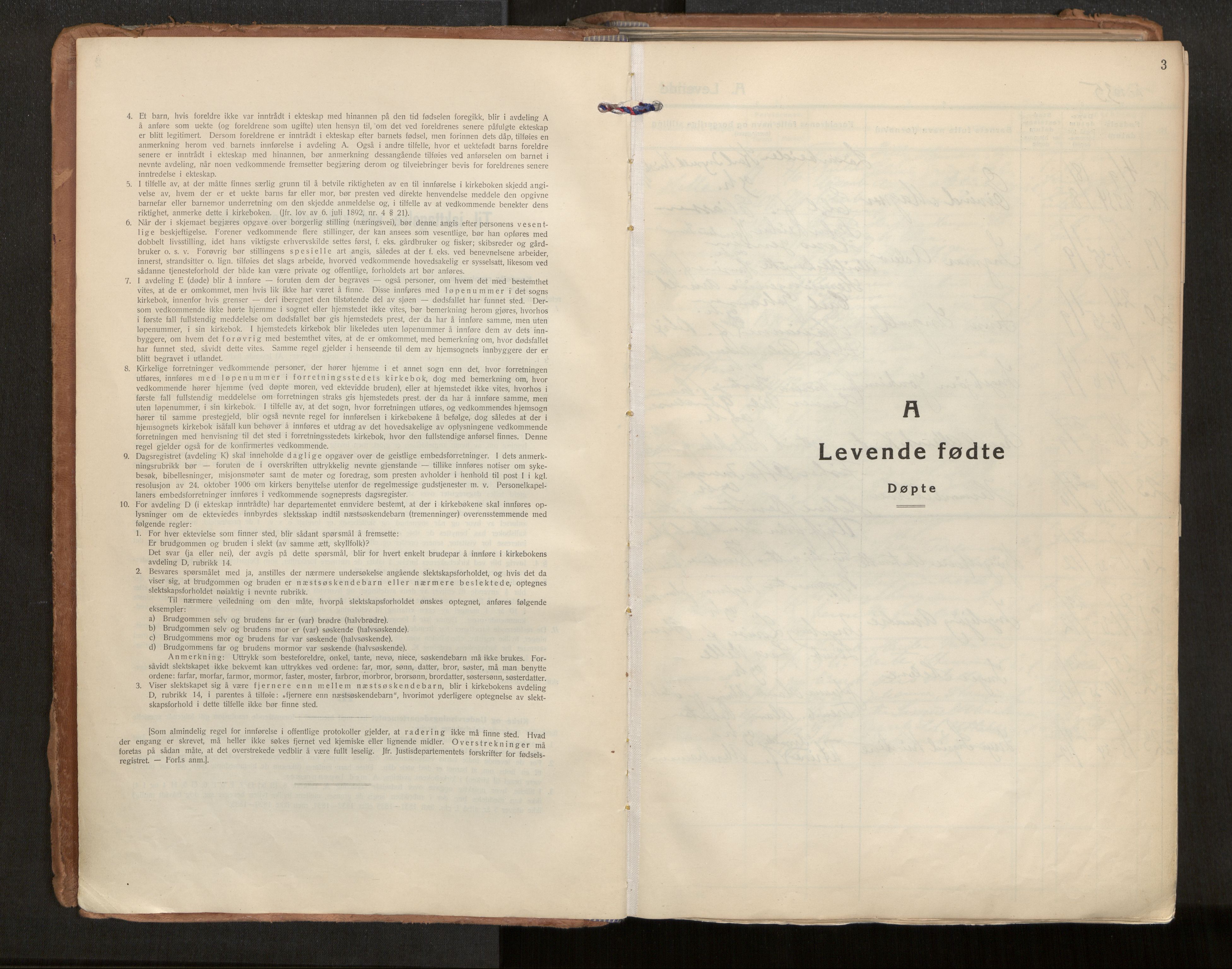 Ministerialprotokoller, klokkerbøker og fødselsregistre - Nordland, AV/SAT-A-1459/882/L1182: Parish register (official) no. 882A04, 1932-1950, p. 3