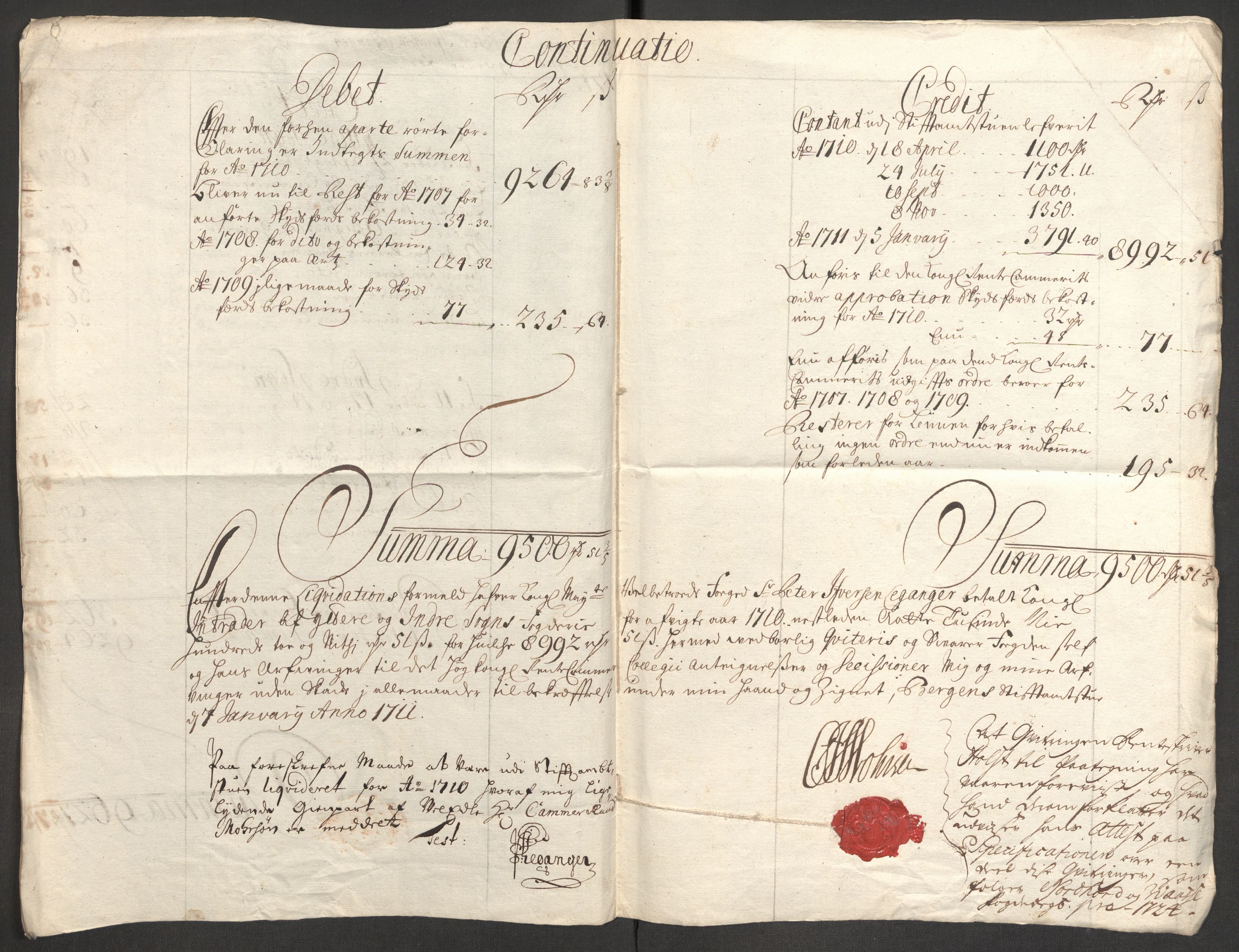 Rentekammeret inntil 1814, Reviderte regnskaper, Fogderegnskap, AV/RA-EA-4092/R52/L3316: Fogderegnskap Sogn, 1709-1710, p. 384