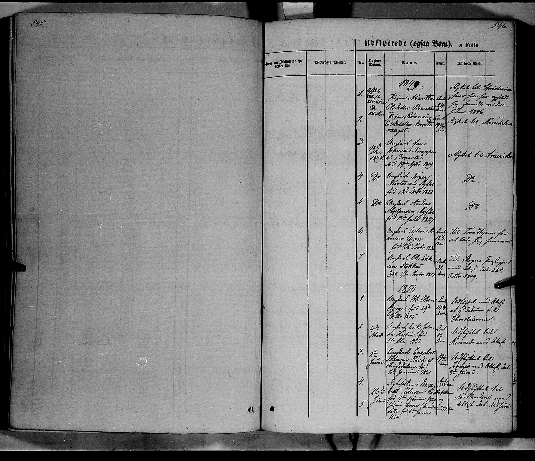 Ringebu prestekontor, SAH/PREST-082/H/Ha/Haa/L0006: Parish register (official) no. 6, 1848-1859, p. 545-546