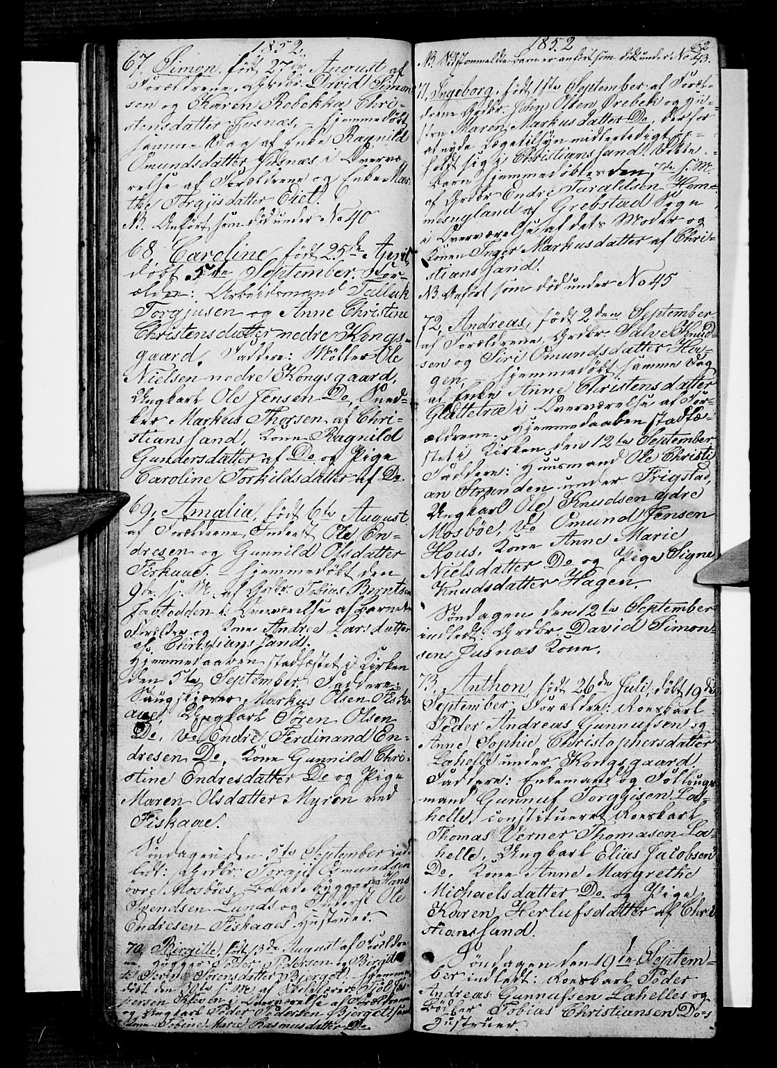 Oddernes sokneprestkontor, AV/SAK-1111-0033/F/Fb/Fba/L0005: Parish register (copy) no. B 5, 1846-1859, p. 62