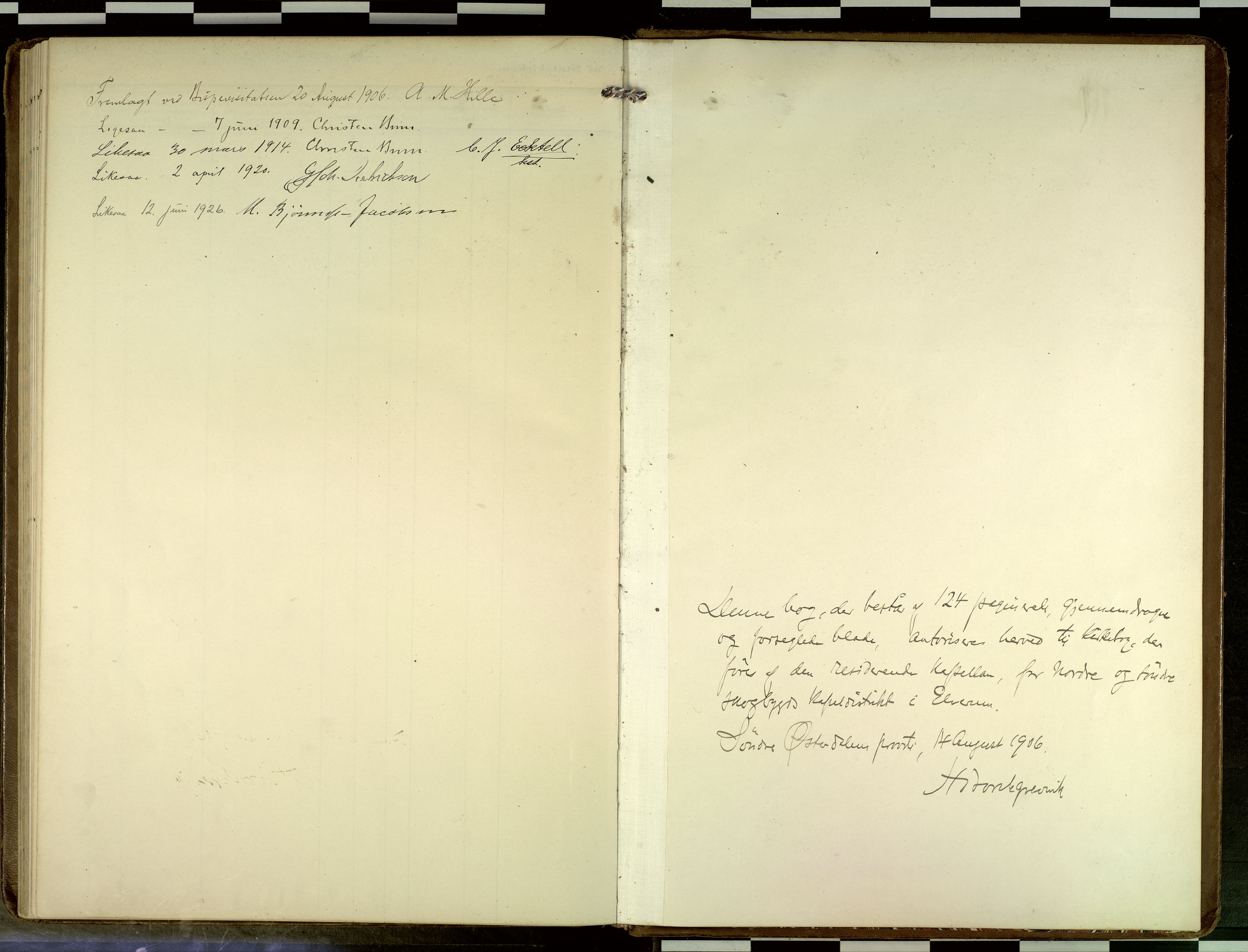 Elverum prestekontor, SAH/PREST-044/H/Ha/Haa/L0019: Parish register (official) no. 19, 1903-1926