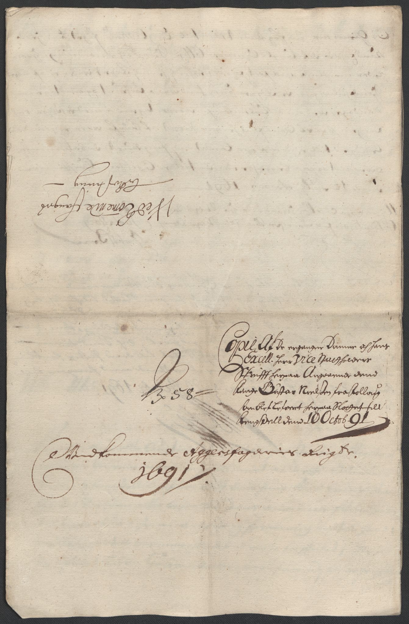 Rentekammeret inntil 1814, Reviderte regnskaper, Fogderegnskap, AV/RA-EA-4092/R08/L0425: Fogderegnskap Aker, 1690-1691, p. 185