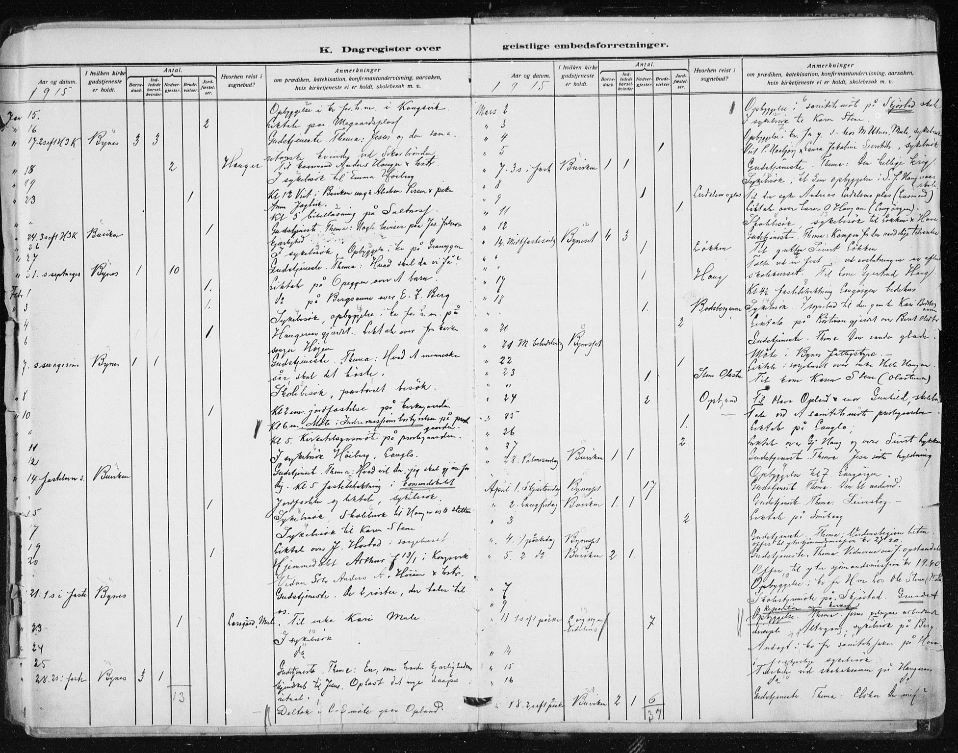 Ministerialprotokoller, klokkerbøker og fødselsregistre - Sør-Trøndelag, SAT/A-1456/612/L0381: Parish register (official) no. 612A13, 1907-1923