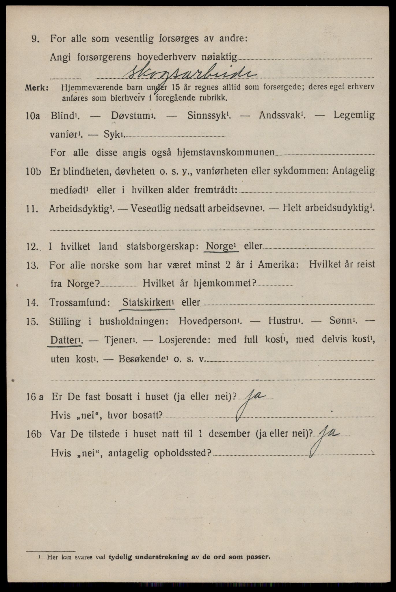 SAKO, 1920 census for Nissedal, 1920, p. 1850