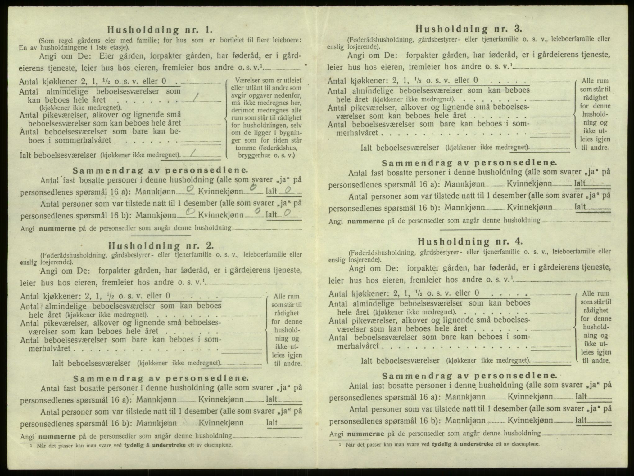 SAB, 1920 census for Selje, 1920, p. 617