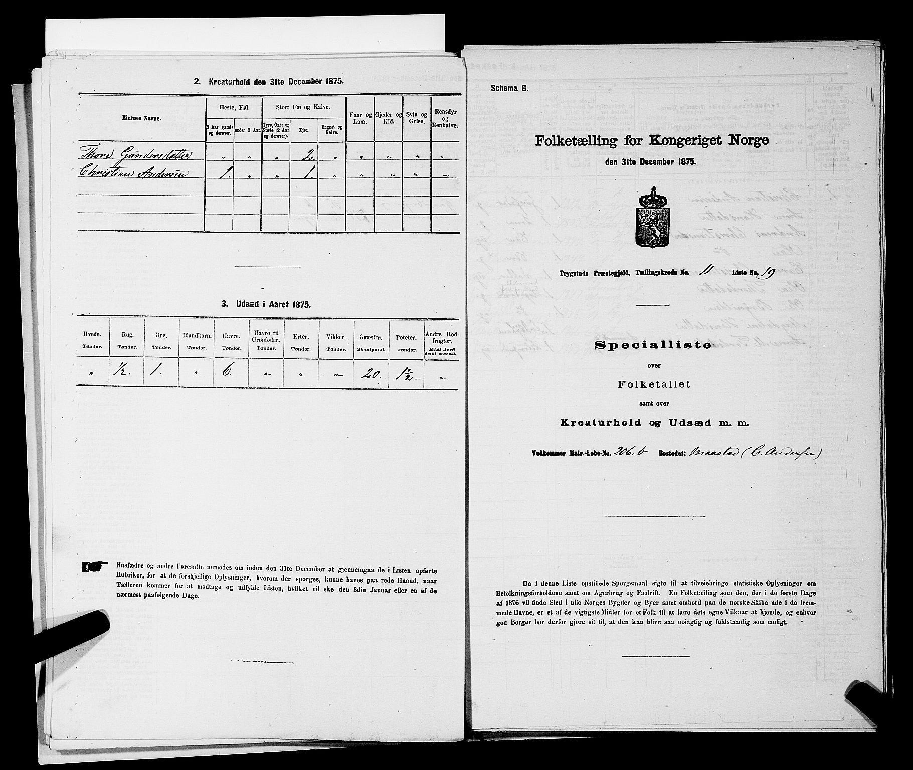 RA, 1875 census for 0122P Trøgstad, 1875, p. 1235