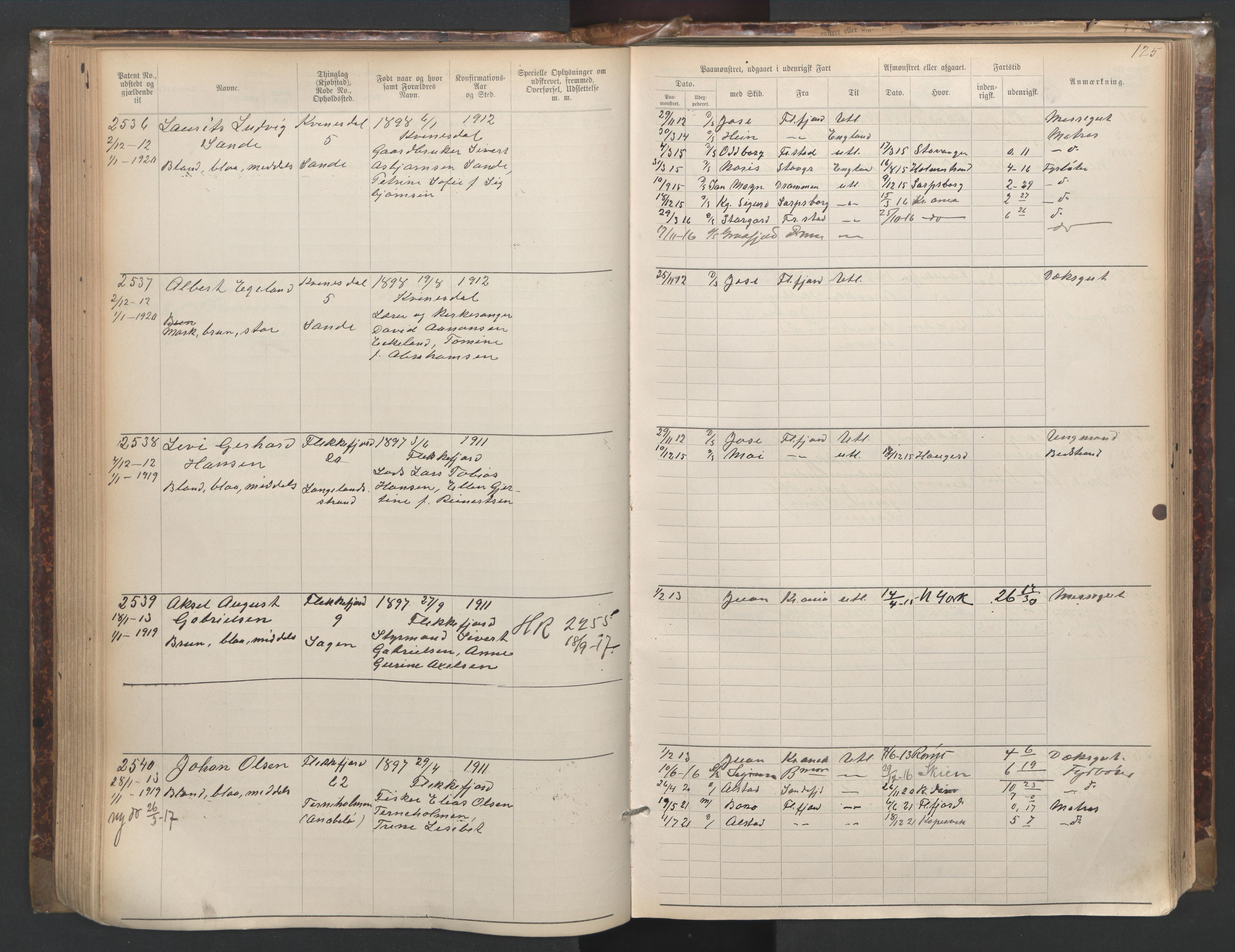 Flekkefjord mønstringskrets, SAK/2031-0018/F/Fa/L0003: Annotasjonsrulle nr 1921-2963 med register, N-3, 1892-1948, p. 156