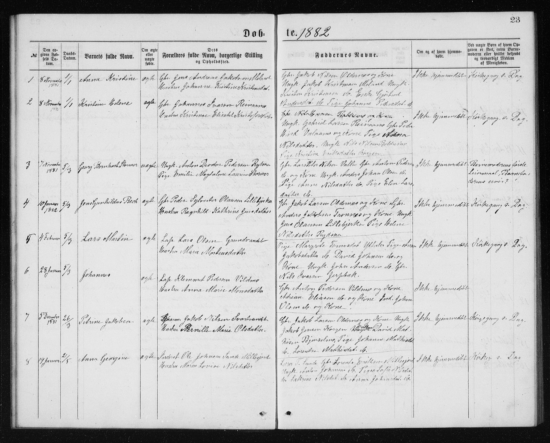 Ministerialprotokoller, klokkerbøker og fødselsregistre - Nordland, SAT/A-1459/826/L0381: Parish register (copy) no. 826C01, 1877-1886, p. 23