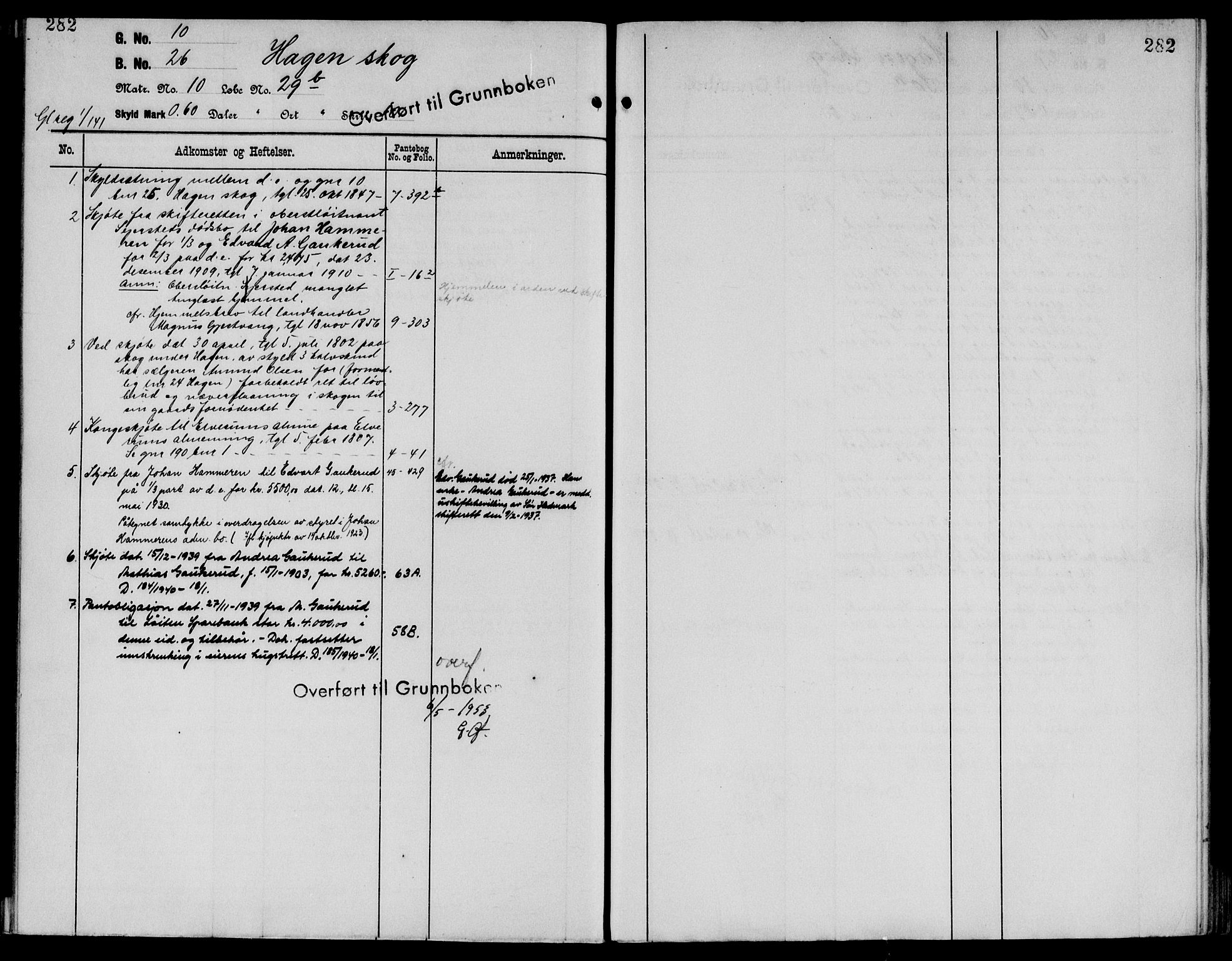 Sør-Østerdal sorenskriveri, AV/SAH-TING-018/H/Ha/Haa/L0019: Mortgage register no. 1, 1922-1954, p. 282